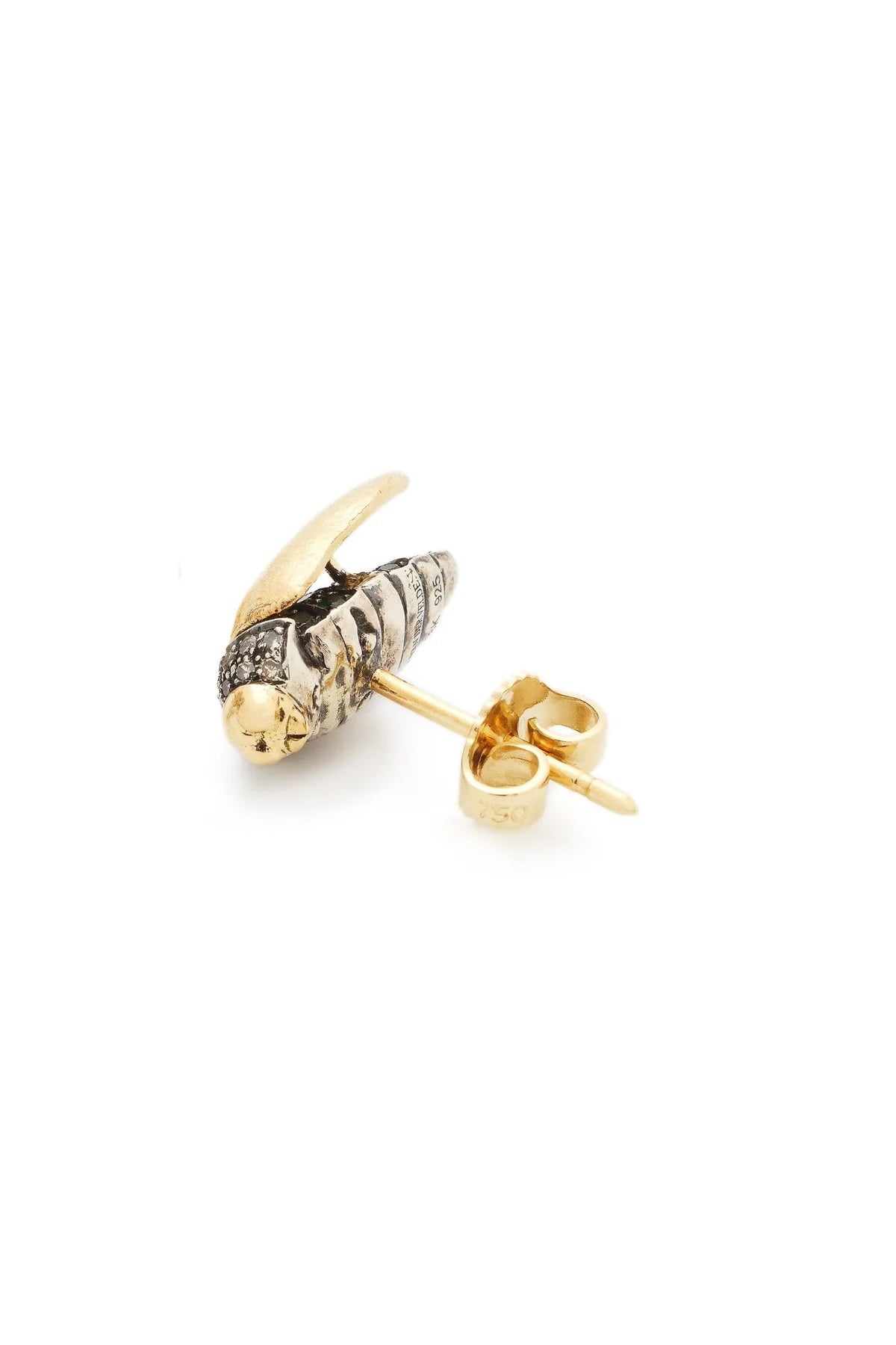 BIBI VAN DER VELDEN | MINI SCARAB FLY WING STUD - MAXFIELD LA