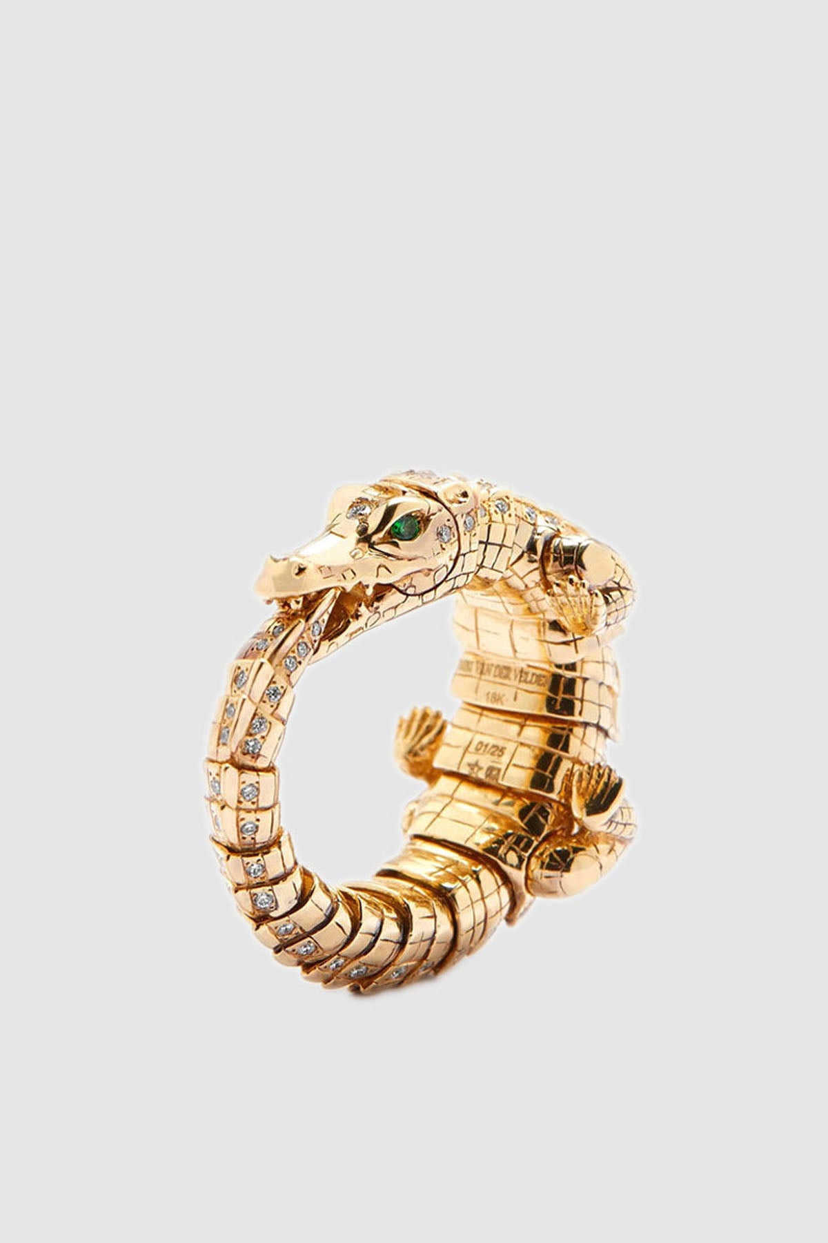 BIBI VAN DER VELDEN | DIAMOND ALLIGATOR WRAP RING