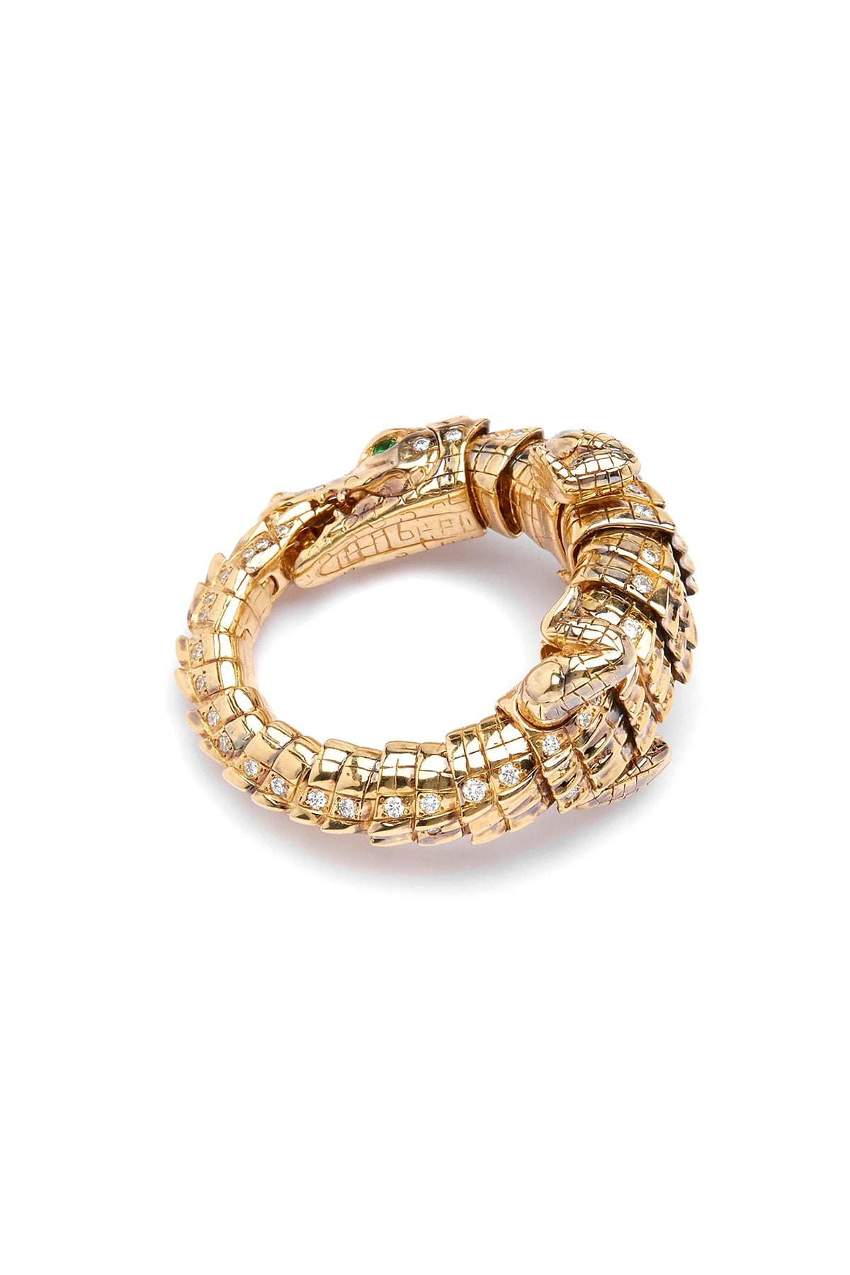 BIBI VAN DER VELDEN | DIAMOND ALLIGATOR WRAP RING