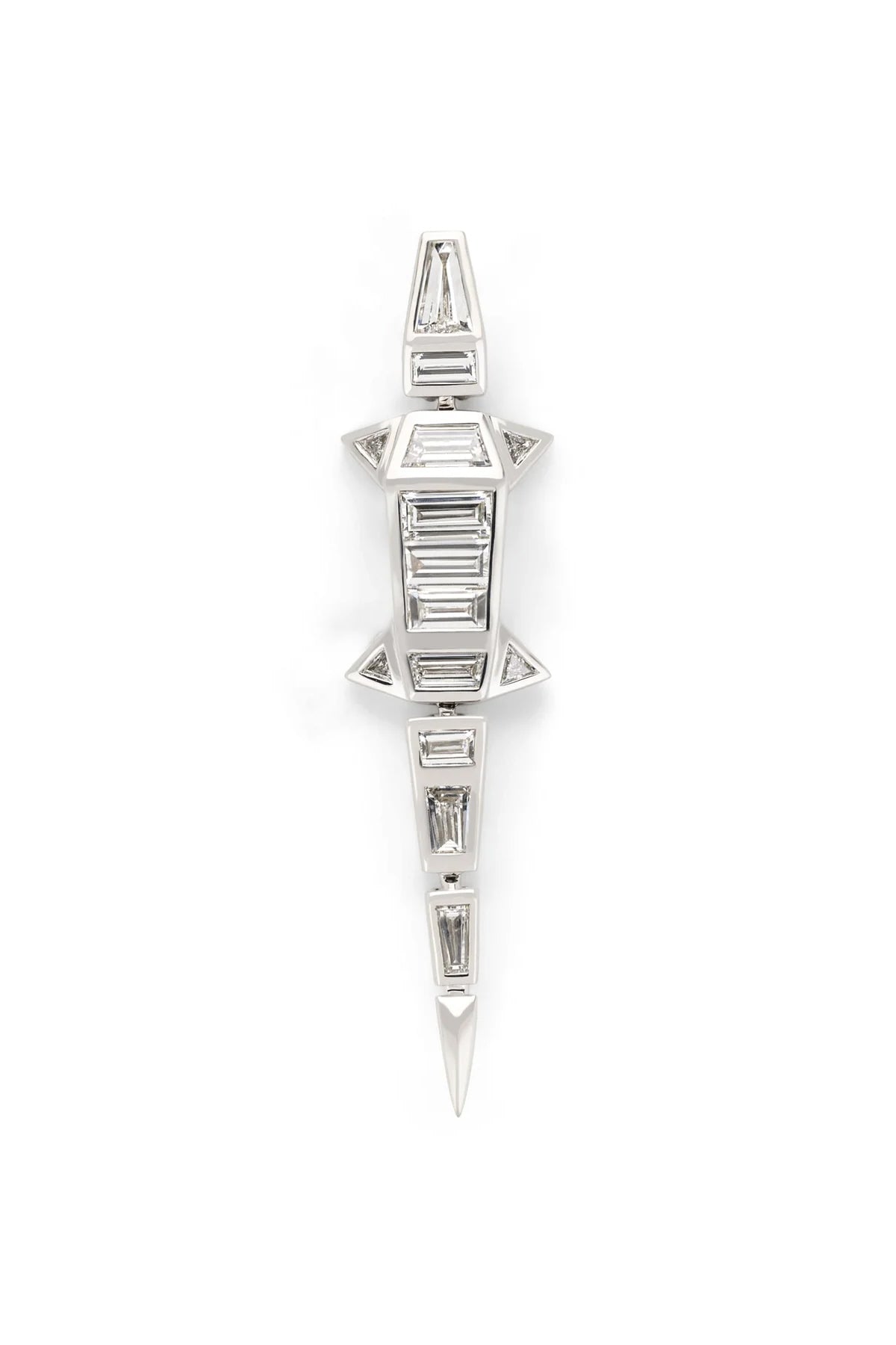 BIBI VAN DER VELDEN | DIAMOND ALLIGATOR EARRING - MAXFIELD LA