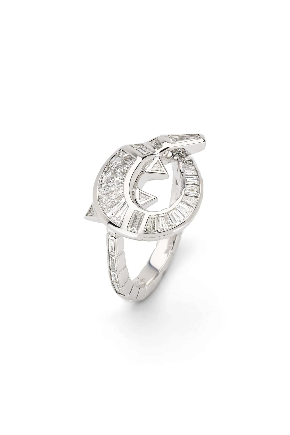 BIBI VAN DER VELDEN | DIAMOND ALLIGATOR TWIST RING - MAXFIELD LA