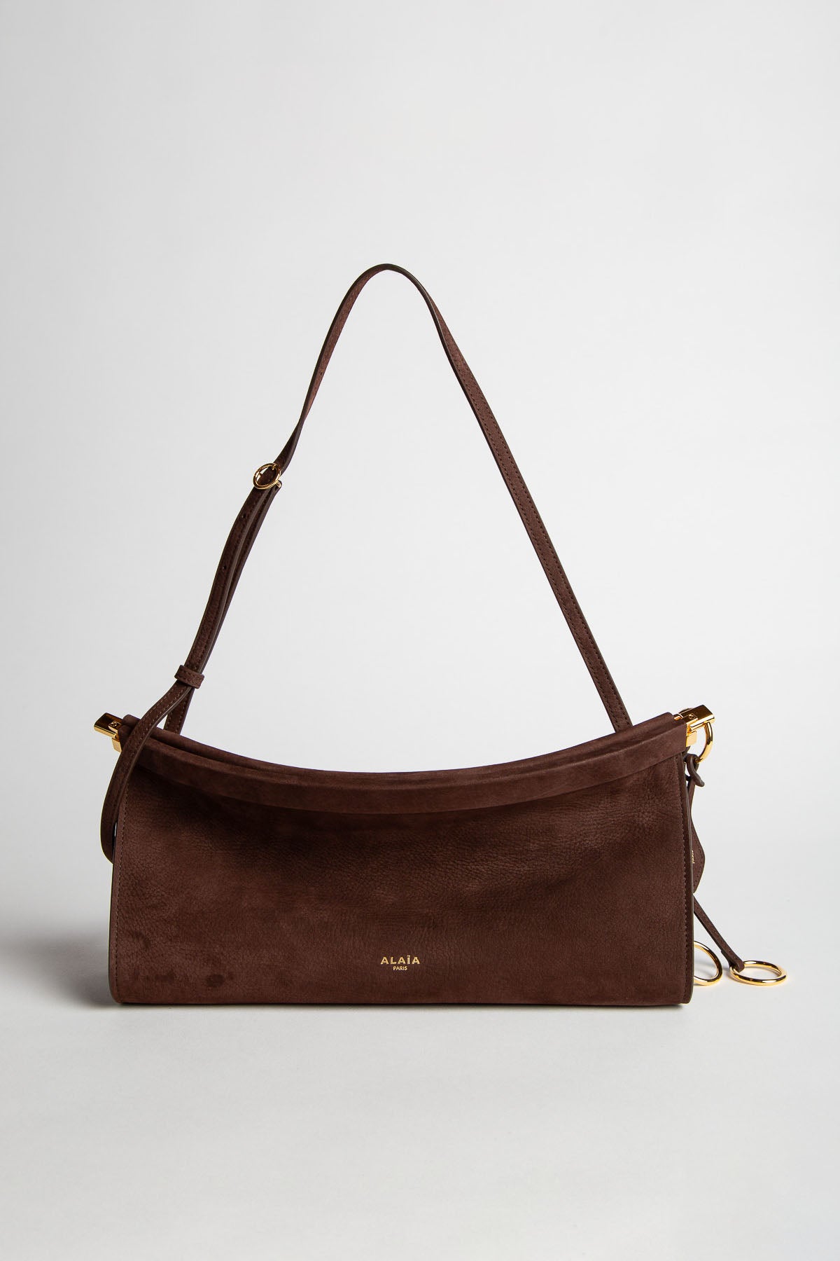 ALAIA | LE CLICK EAST WEST MEDIUM BAG IN NUBUCK