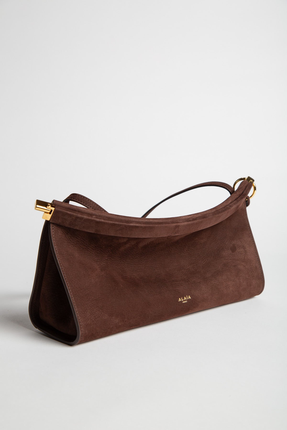 ALAIA | LE CLICK EAST WEST MEDIUM BAG IN NUBUCK