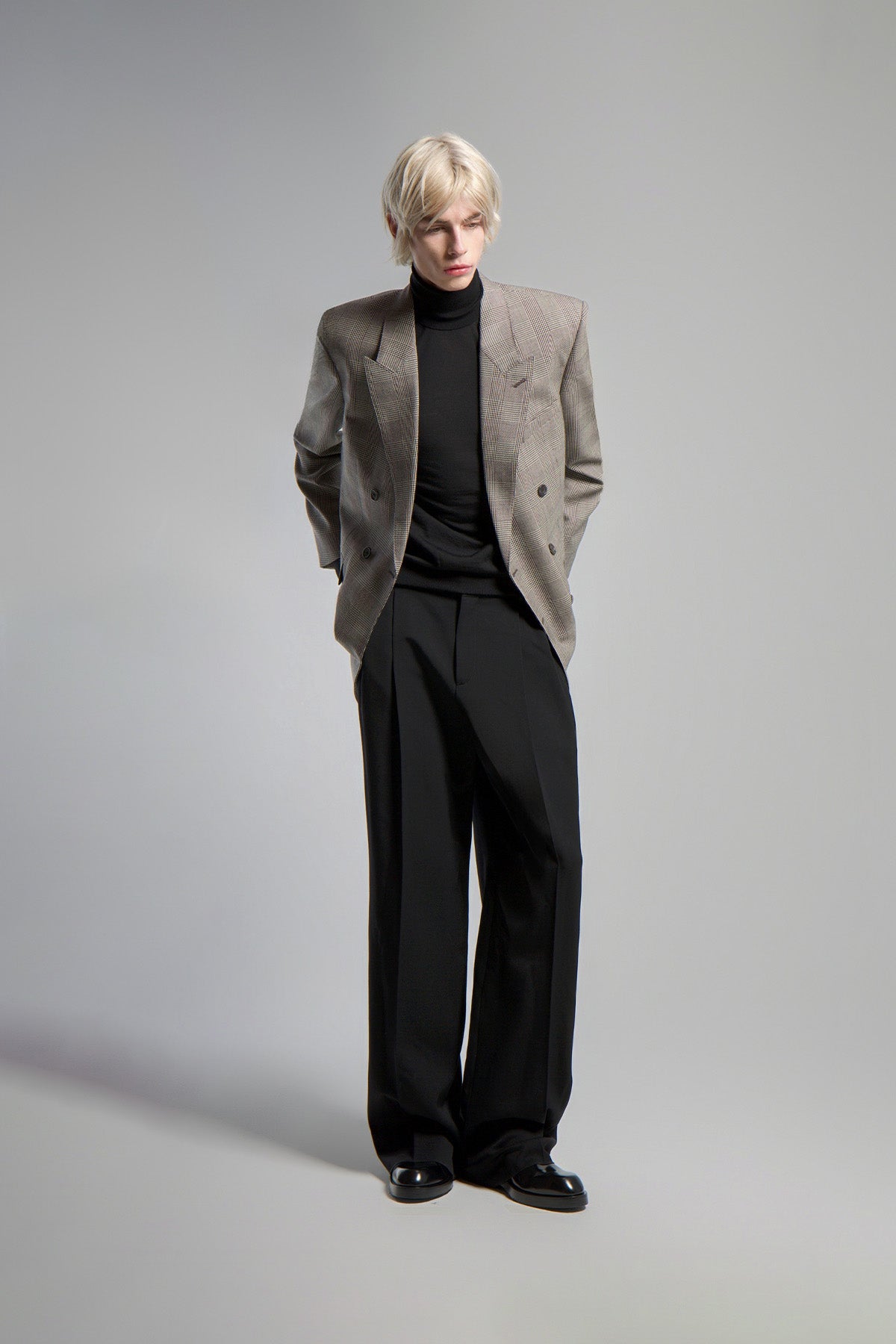 SAINT LAURENT | WIDE-LEG TUXEDO PANTS