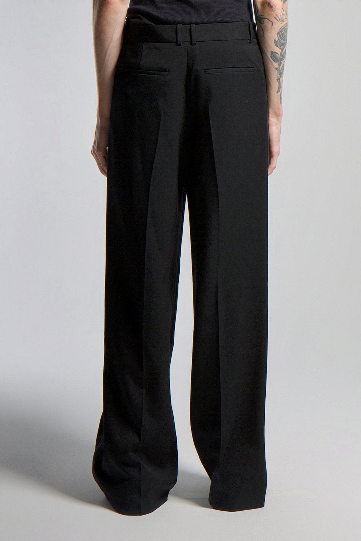 SAINT LAURENT | WIDE-LEG TUXEDO PANTS