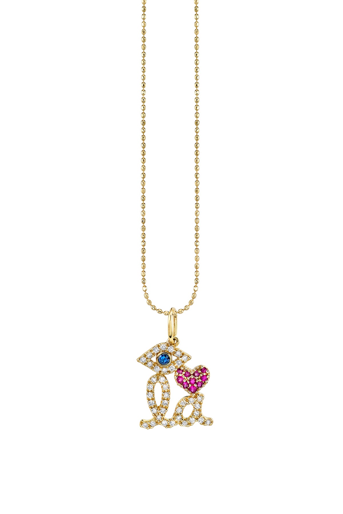 SYDNEY EVAN | EYE HEART LA NECKLACE