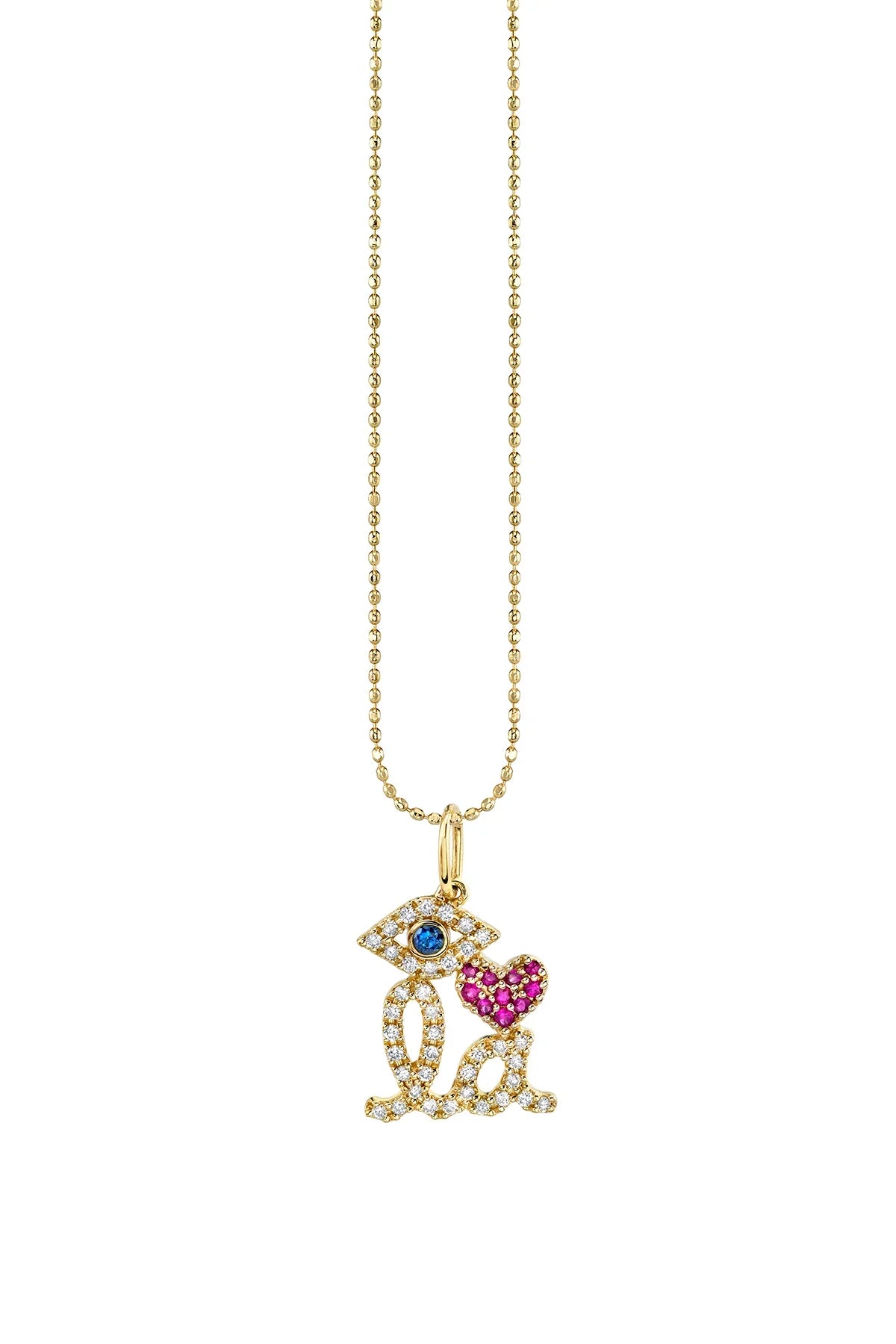 SYDNEY EVAN | EYE HEART LA NECKLACE