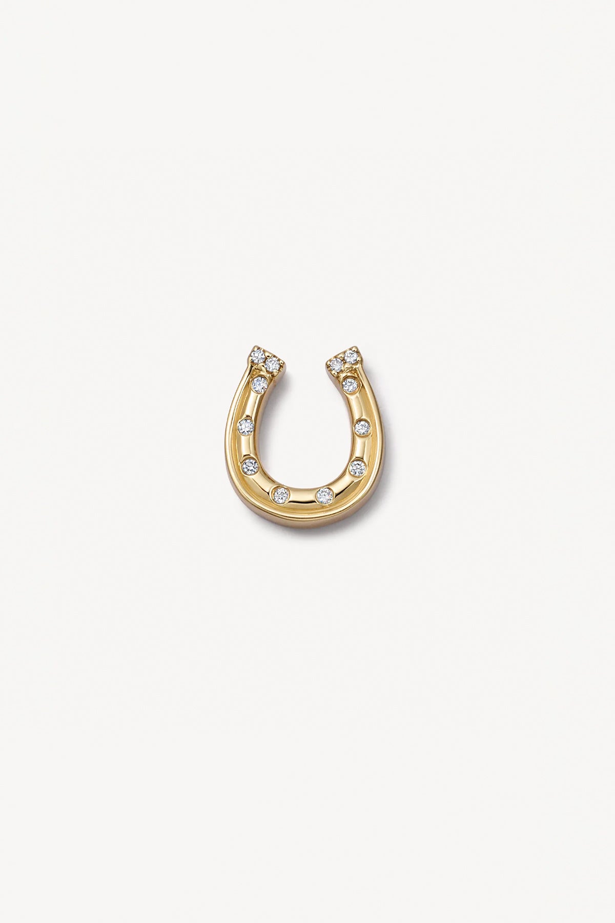 LOQUET LONDON | DIAMOND LUCKY HORSESHOE CHARM - MAXFIELD LA
