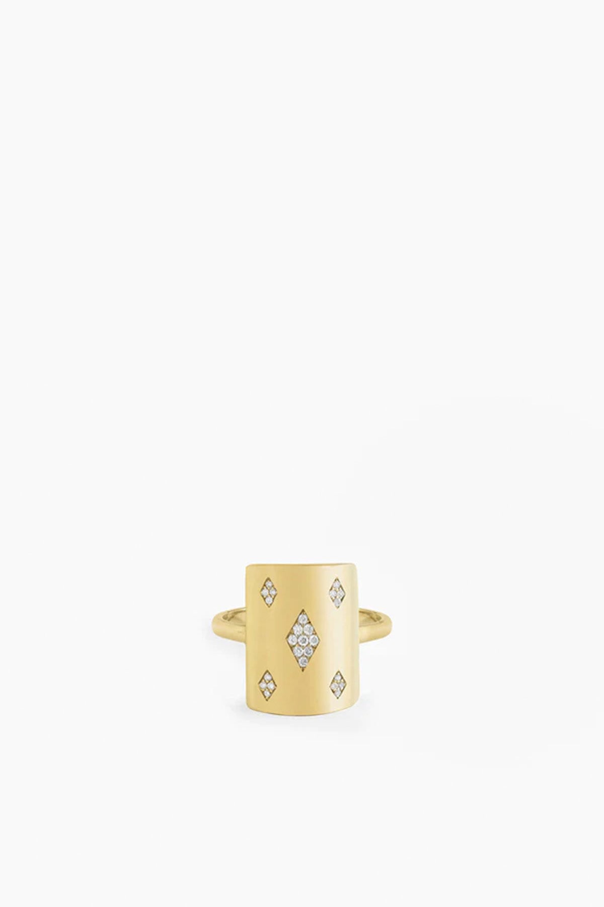 MYSTERYJOY | YELLOW GOLD & DIAMOND HONNEUR RING