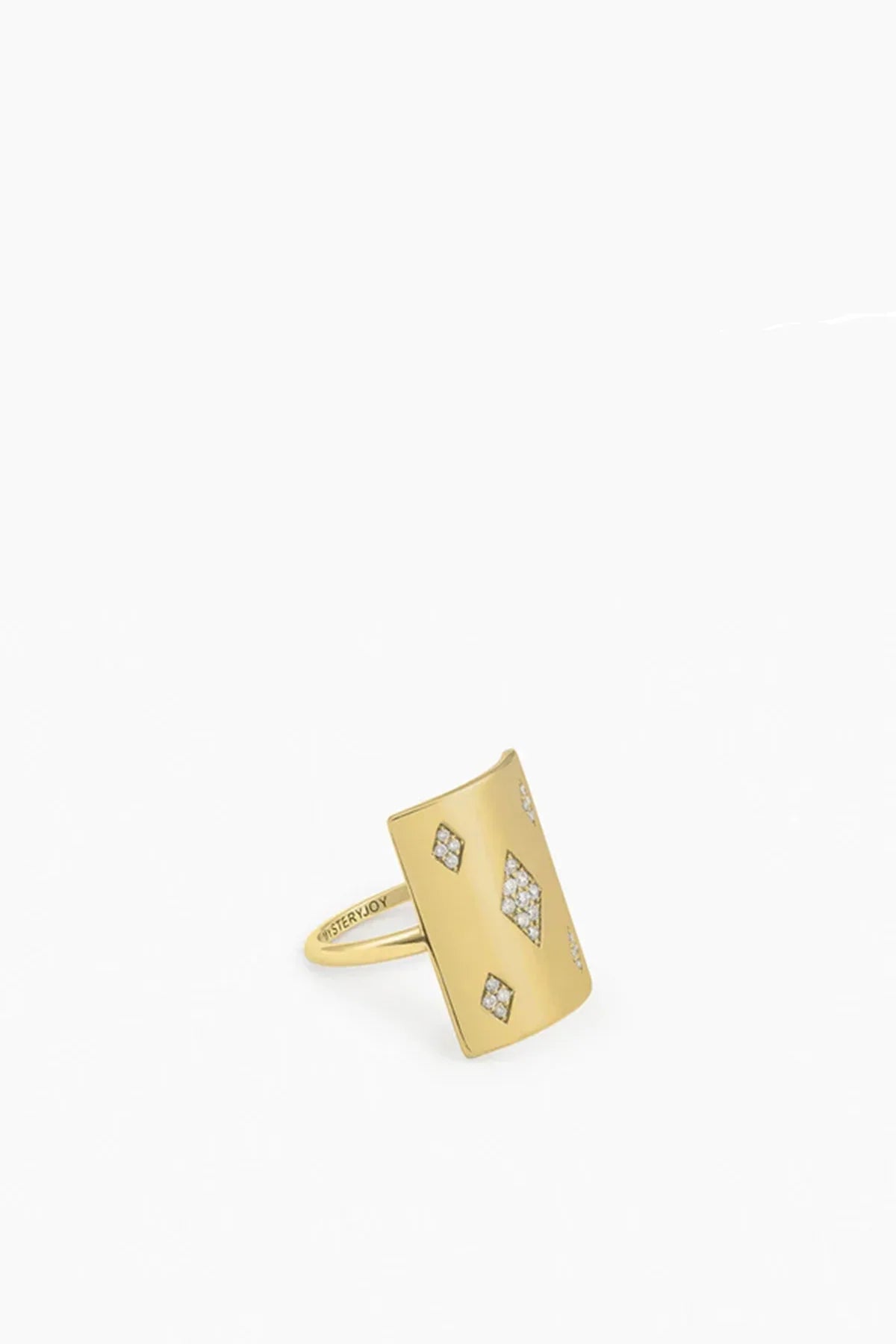 MYSTERYJOY | YELLOW GOLD & DIAMOND HONNEUR RING