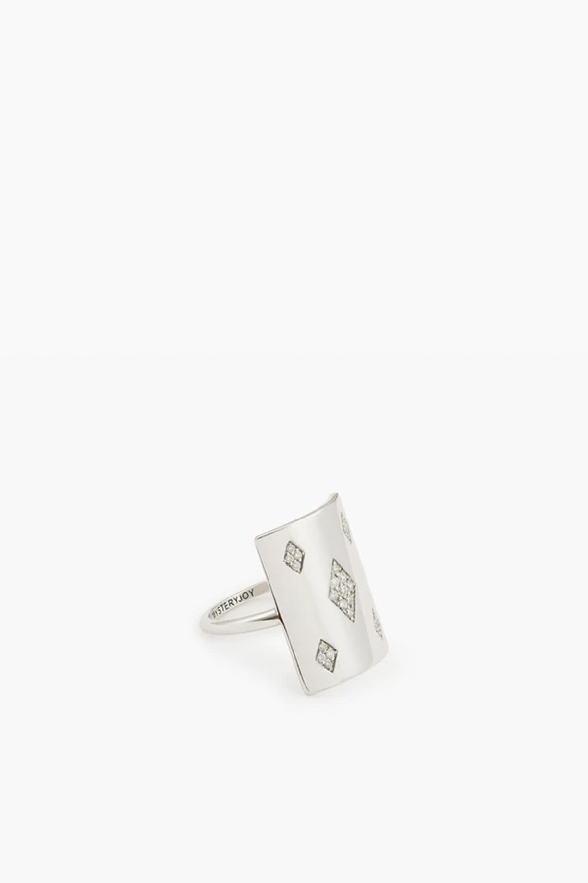 MYSTERYJOY | WHITE GOLD & DIAMOND HONNEUR RING