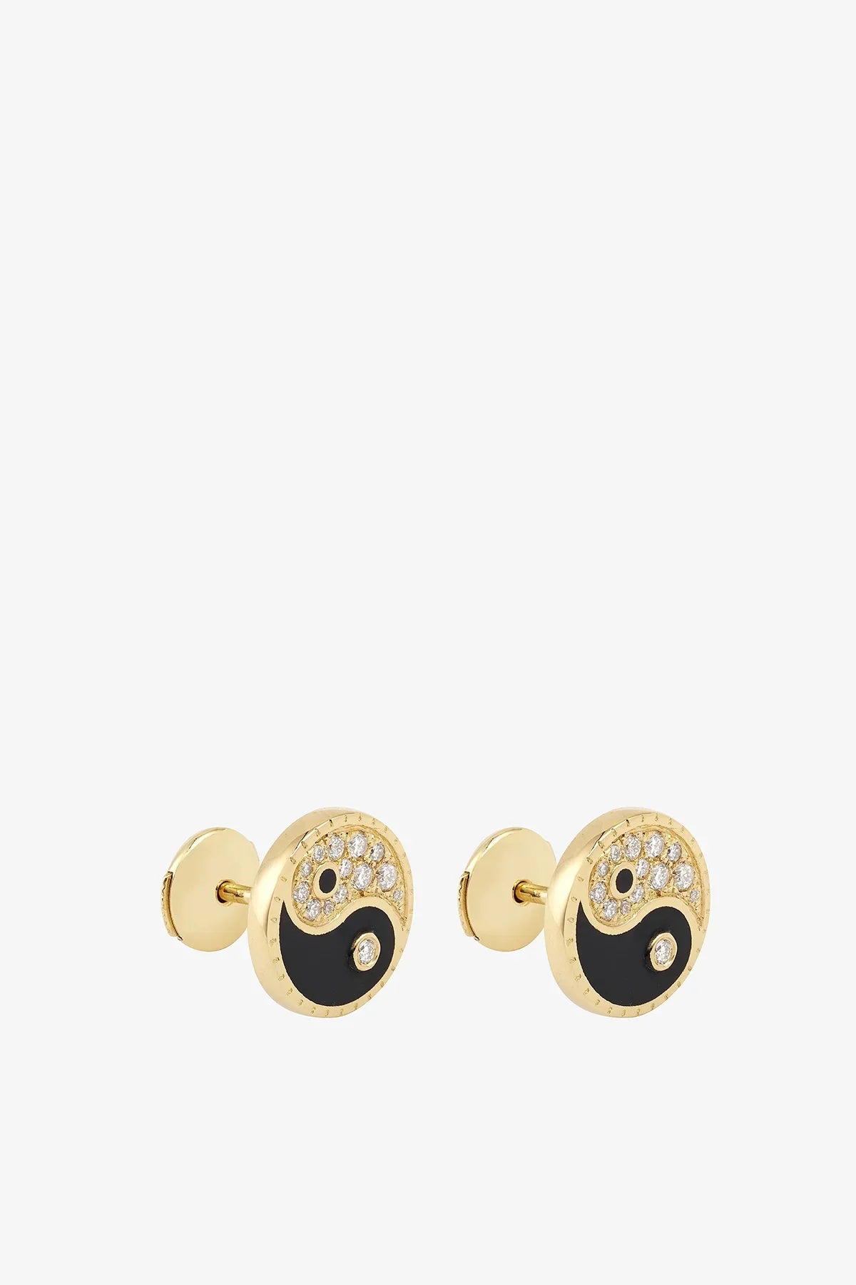 MYSTERYJOY | YIN YANG MONO EARRINGS, SET OF TWO