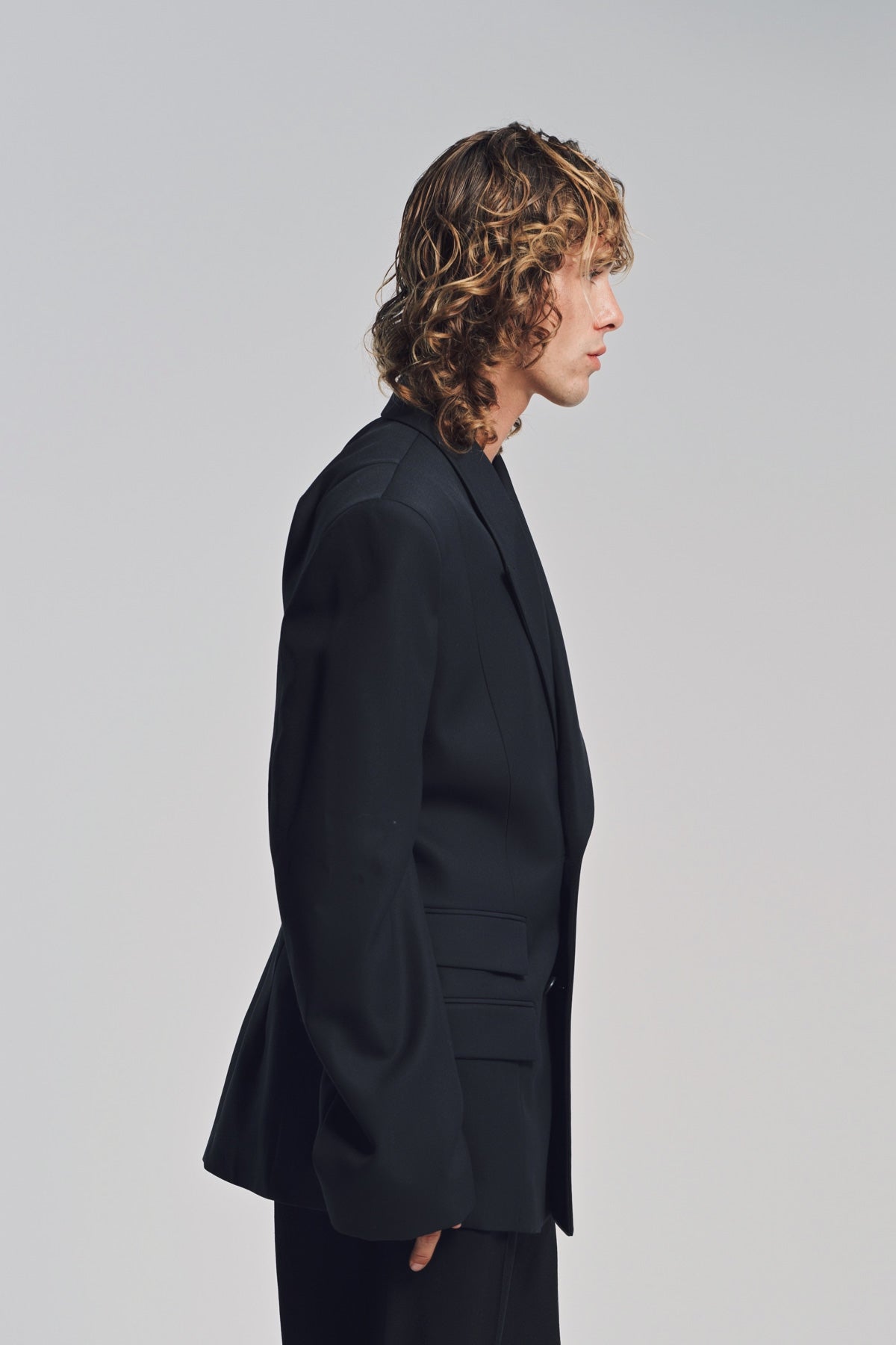 LOUIS GABRIEL NOUCHI | 4-BUTTON DOUBLE BREASTED BLAZER