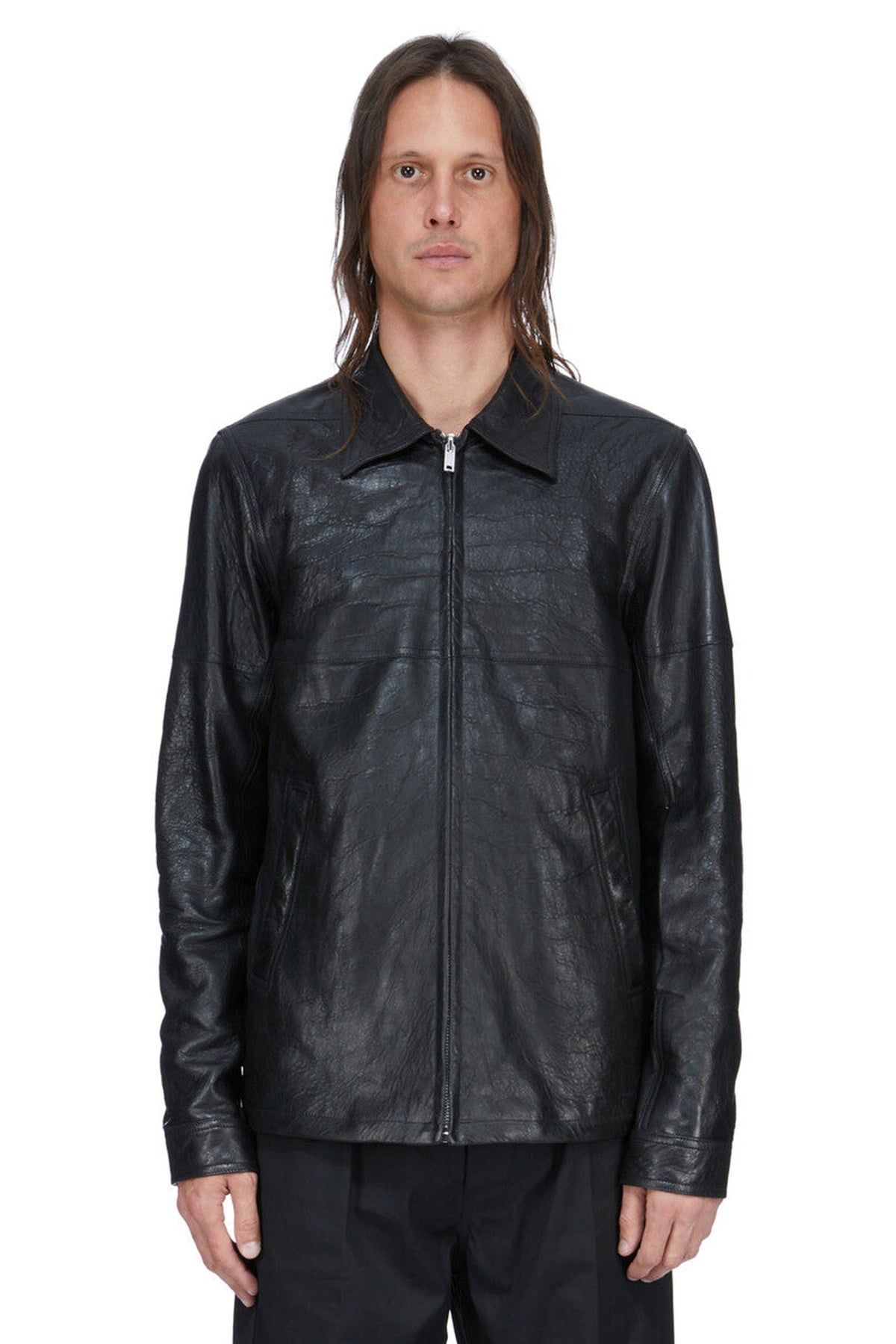 RICK OWENS | LEATHER TOUR ALICE SHIRT