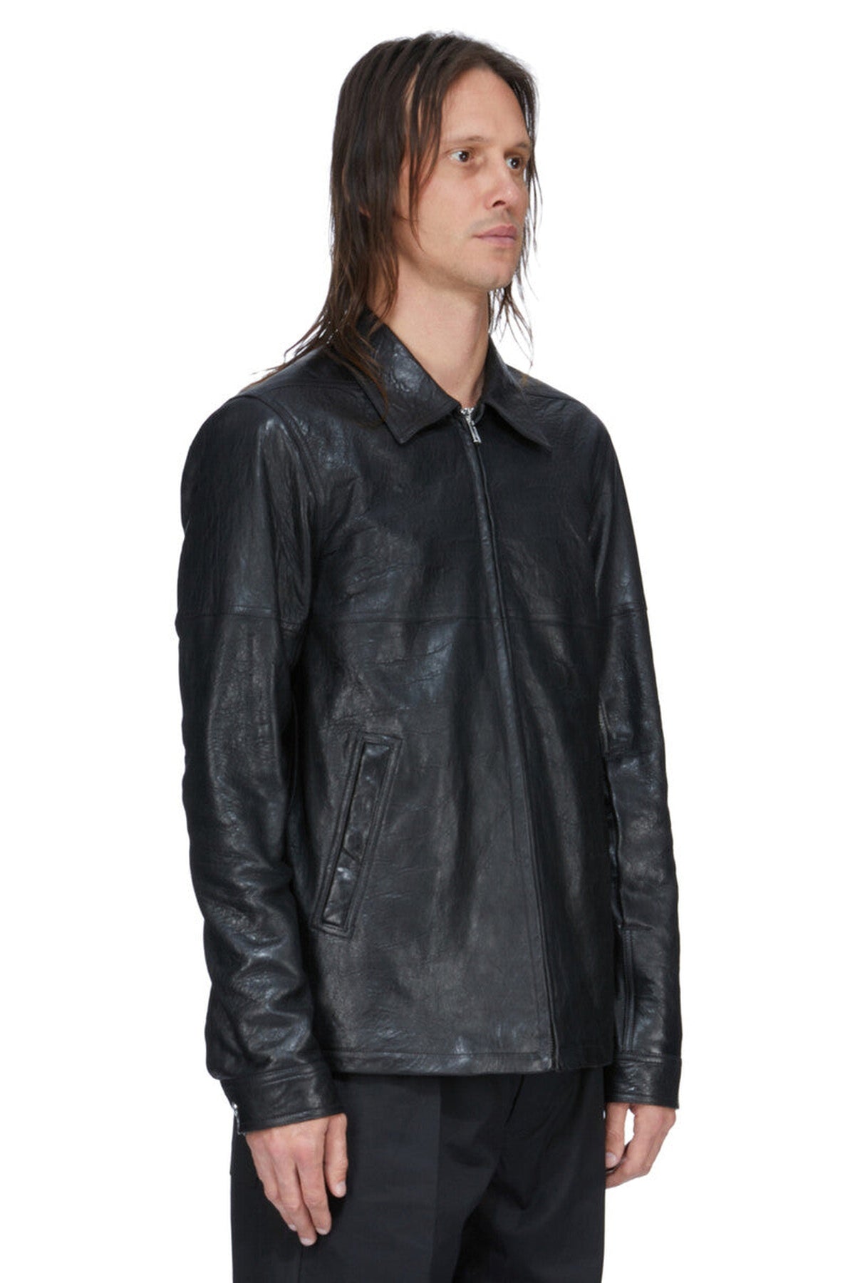 RICK OWENS | LEATHER TOUR ALICE SHIRT