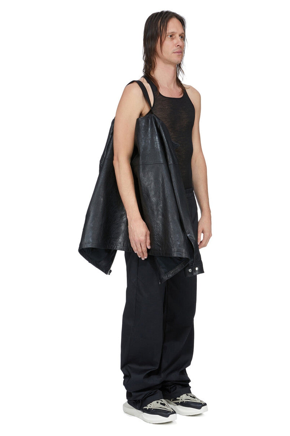 RICK OWENS | LEATHER TOUR ALICE SHIRT