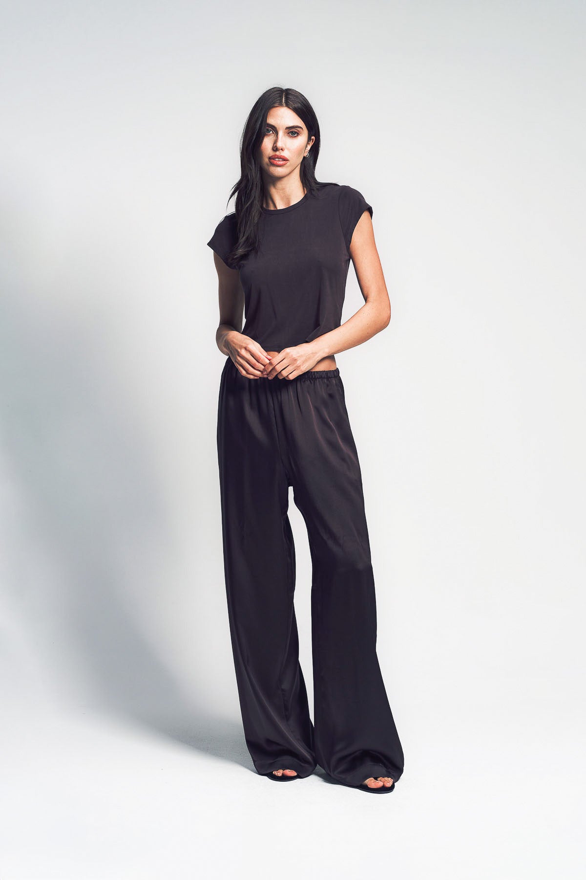 SABLYN | LEXI LOWER RISE RELAXED SILK PANTS