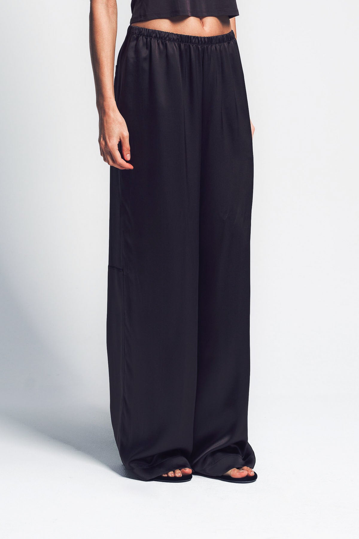 SABLYN | LEXI LOWER RISE RELAXED SILK PANTS