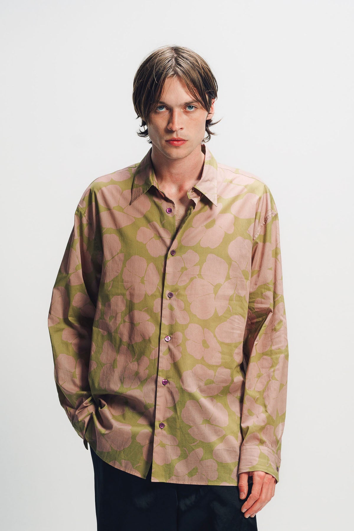 DRIES VAN NOTEN | PRINTED LONG SLEEVE SHIRT