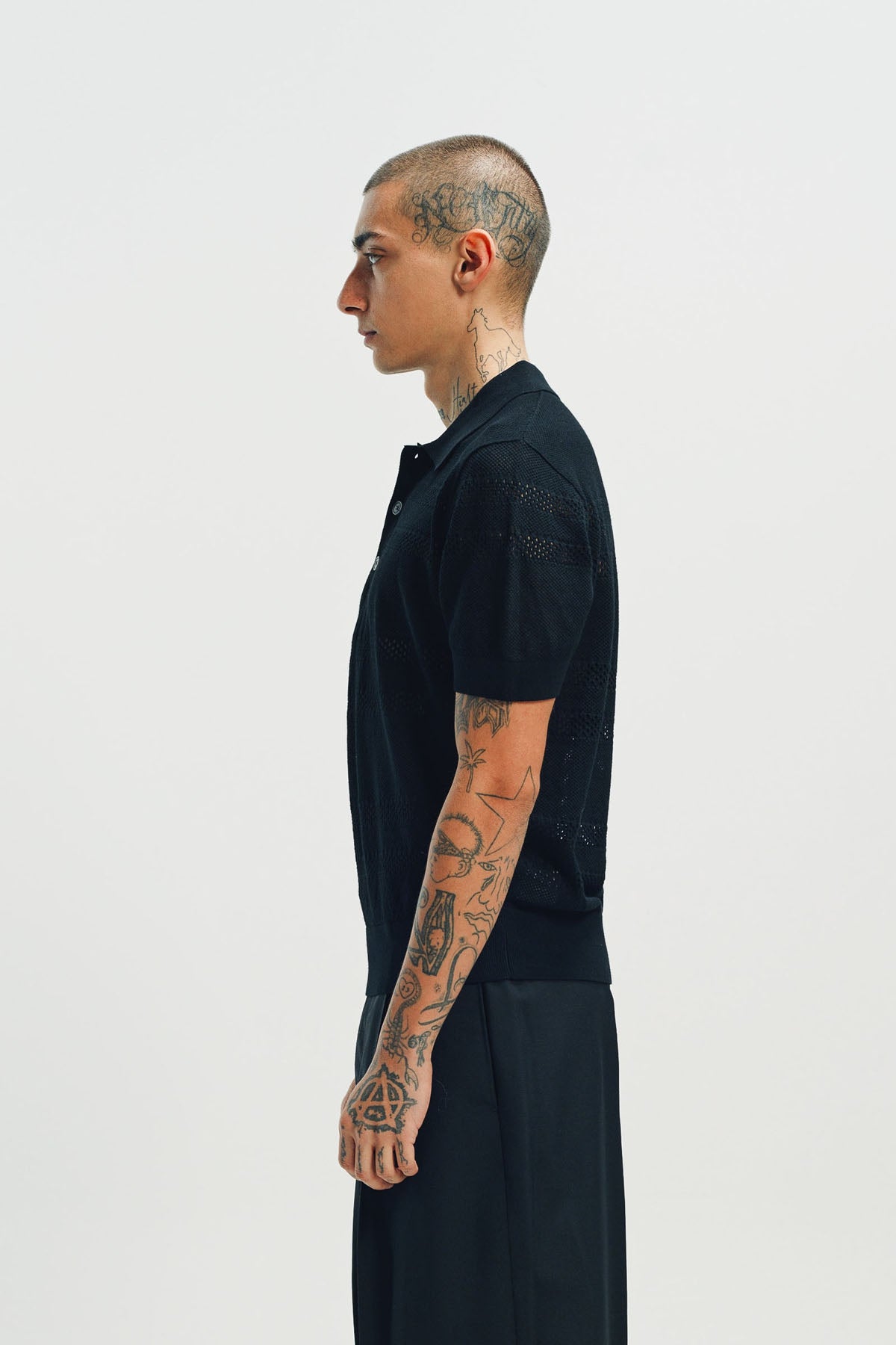 DRIES VAN NOTEN | MESH POLO SHIRT