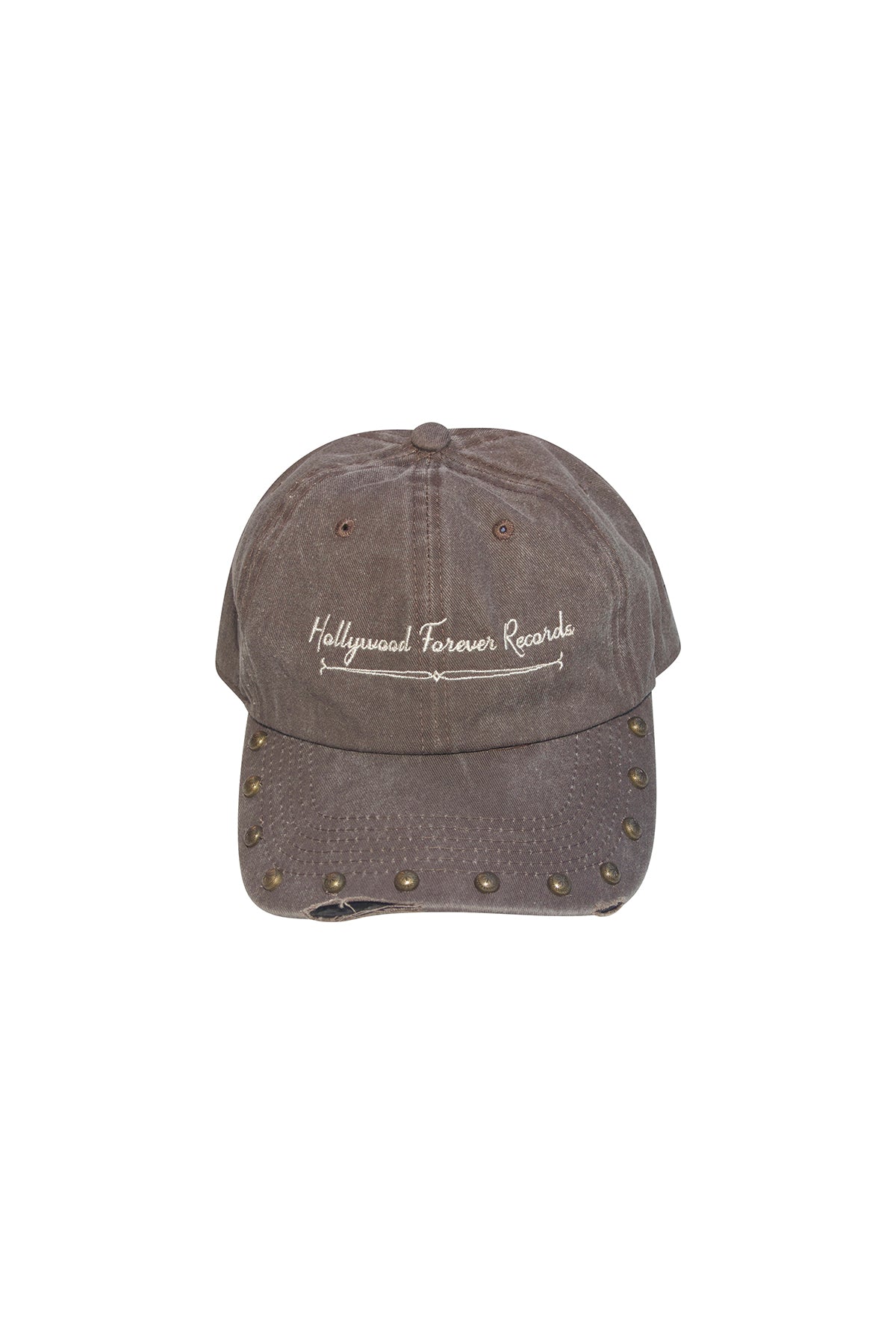 HOLLYWOOD FOREVER RECORDS | STONED & STUDDED SCRIPT HAT