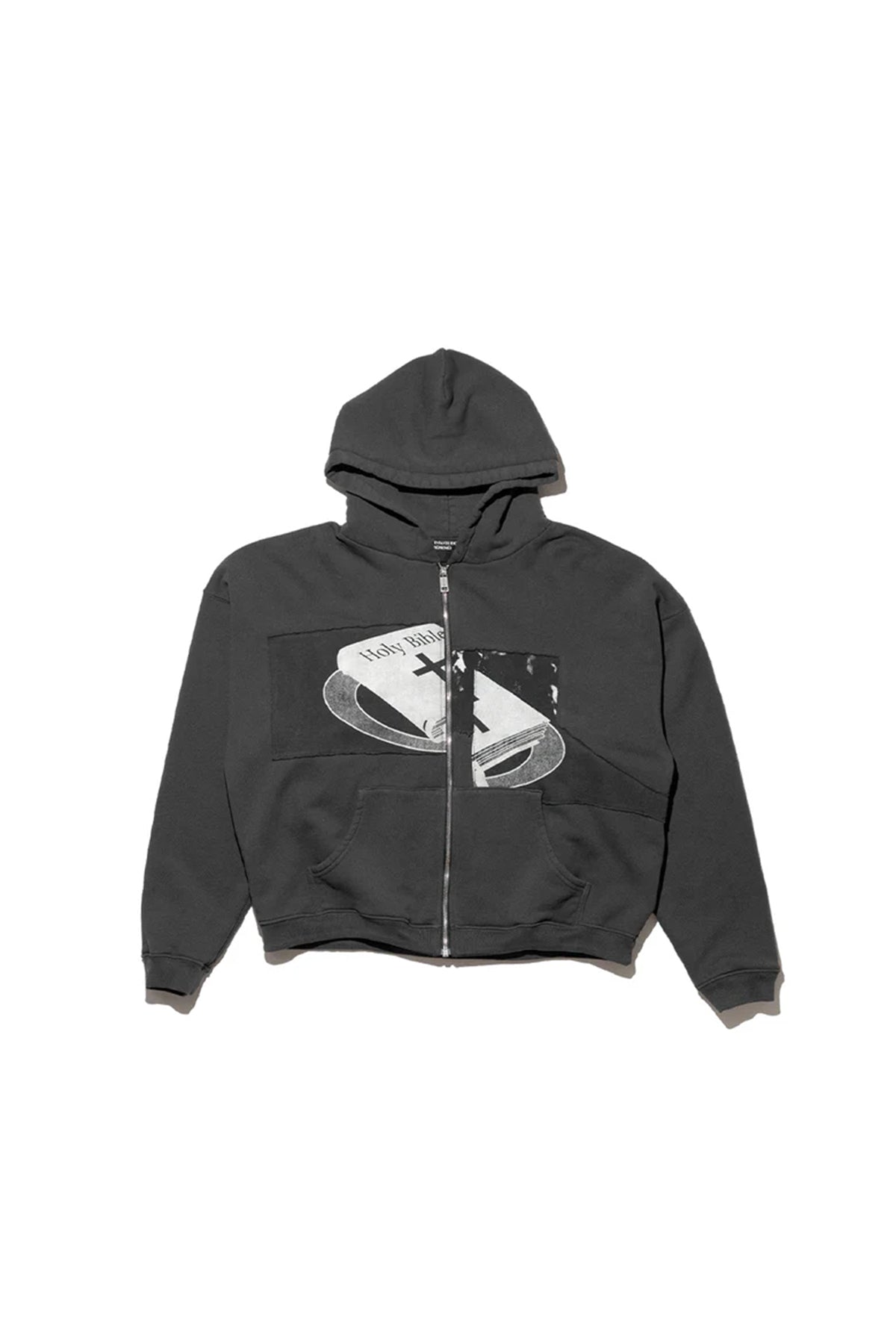 ENFANTS RICHES DÉPRIMÉS | HOLY BIBLE "ASSEMBLAGE" BAGGY ZIP HOODIE