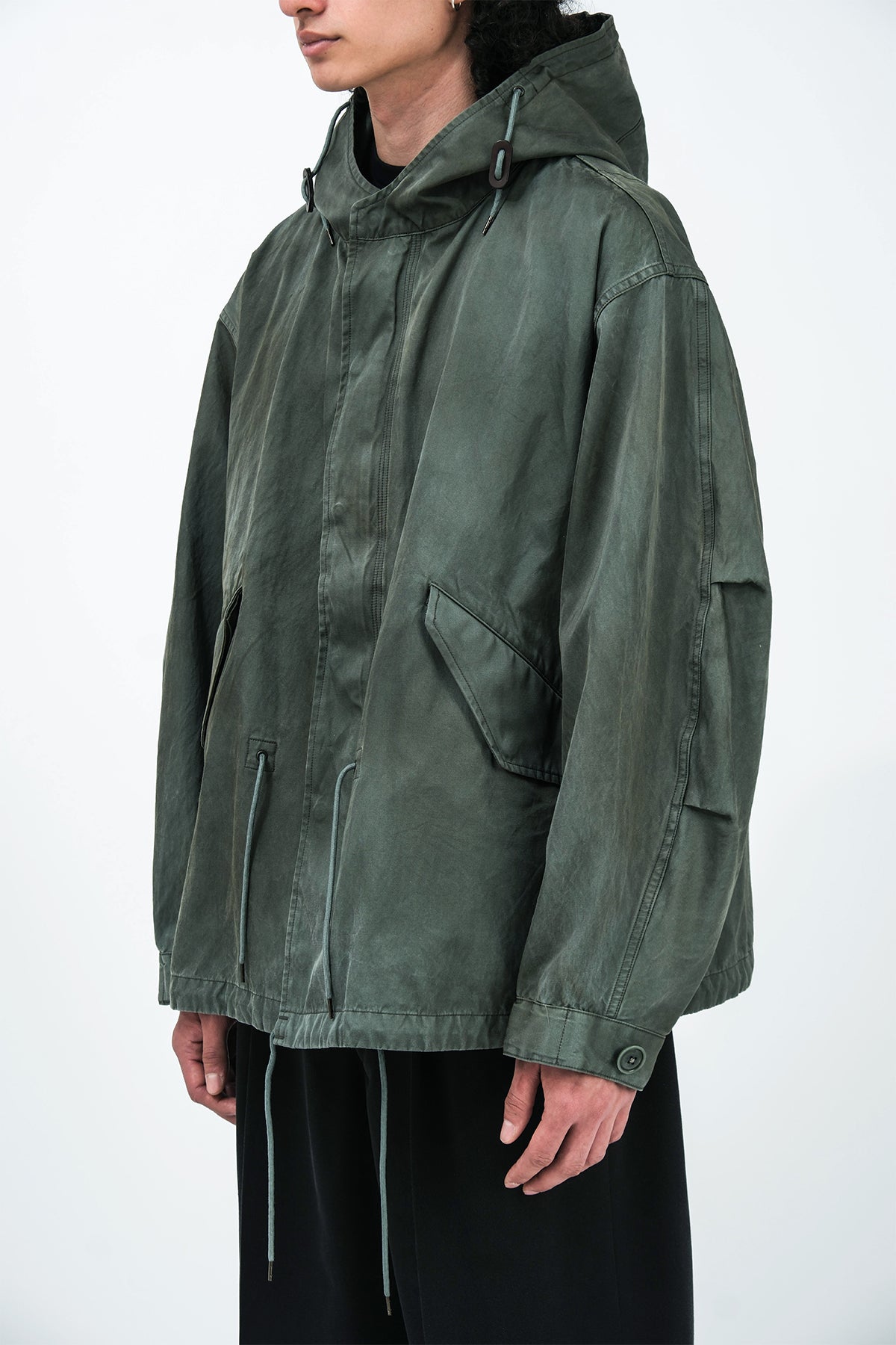 A.PRESSE | VINTAGE SILK HOODIE JACKET