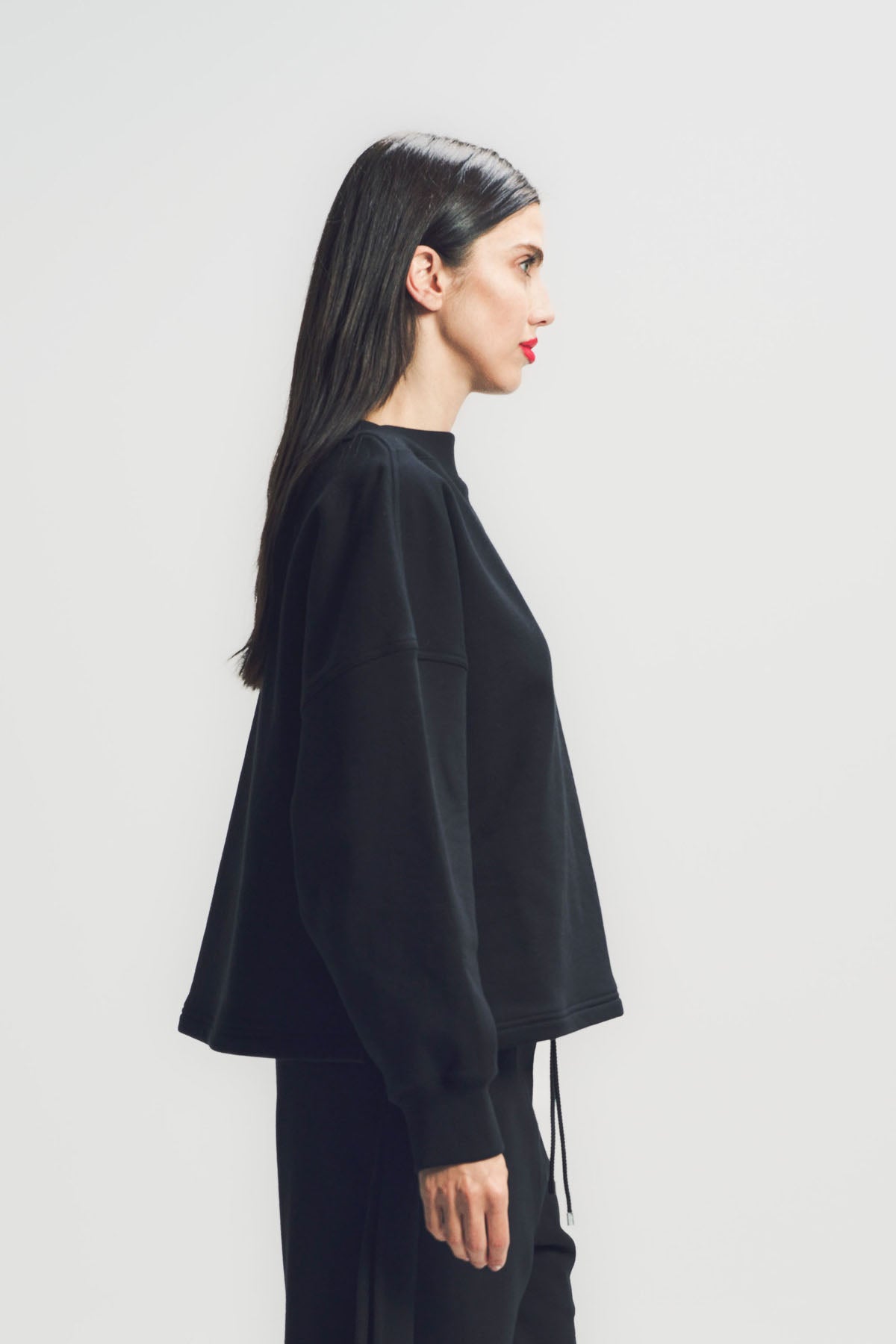 ALAÏA | BOATNECK FLEECE SWEATER