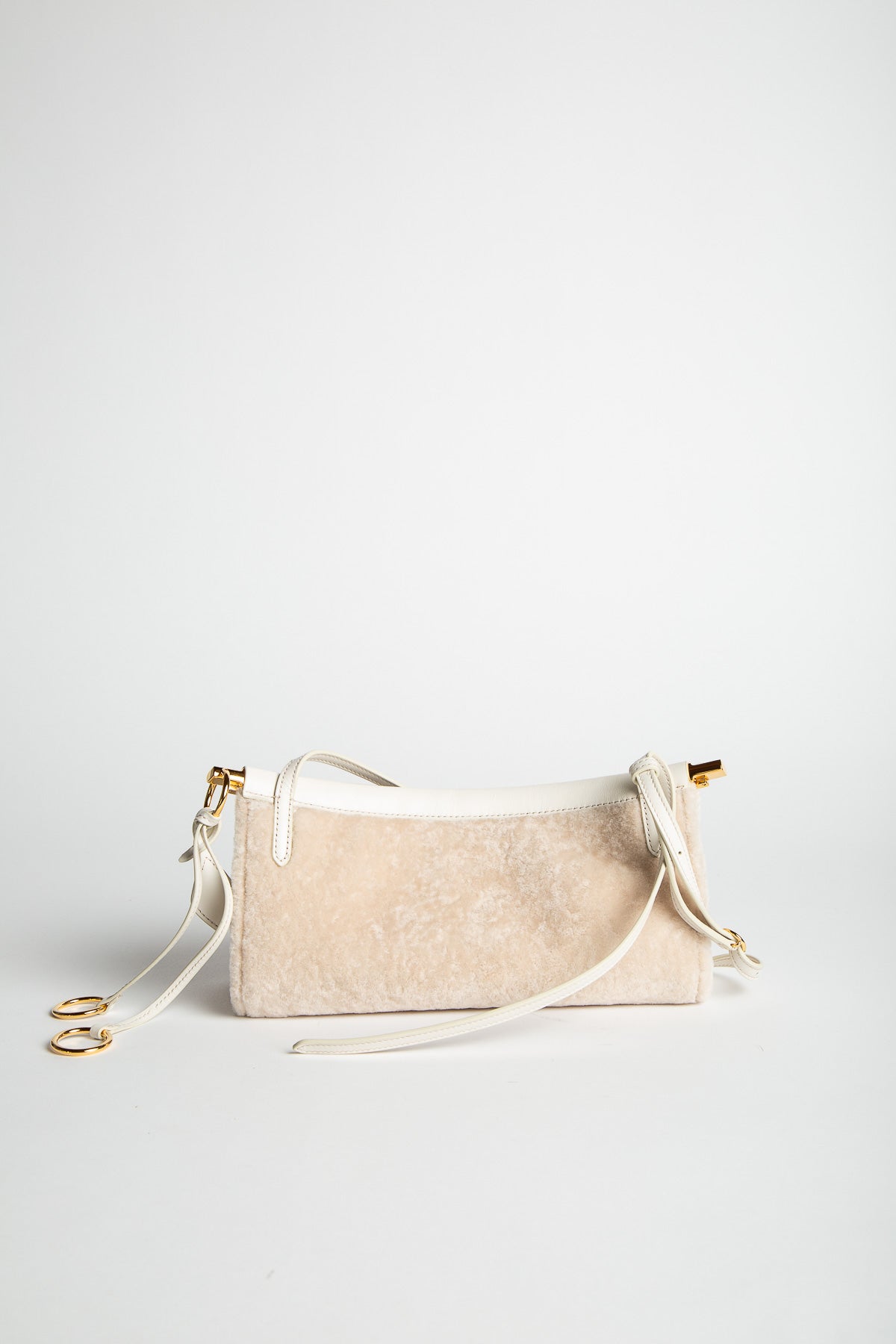 ALAÏA | LE CLICK EAST WEST SMALL BAG IN SHAVED SHEARLING
