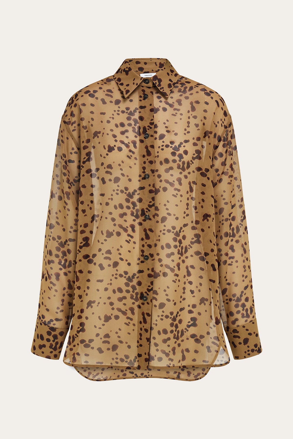 FERRAGAMO | ORCHID PRINTED LONG SLEEVE BLOUSE