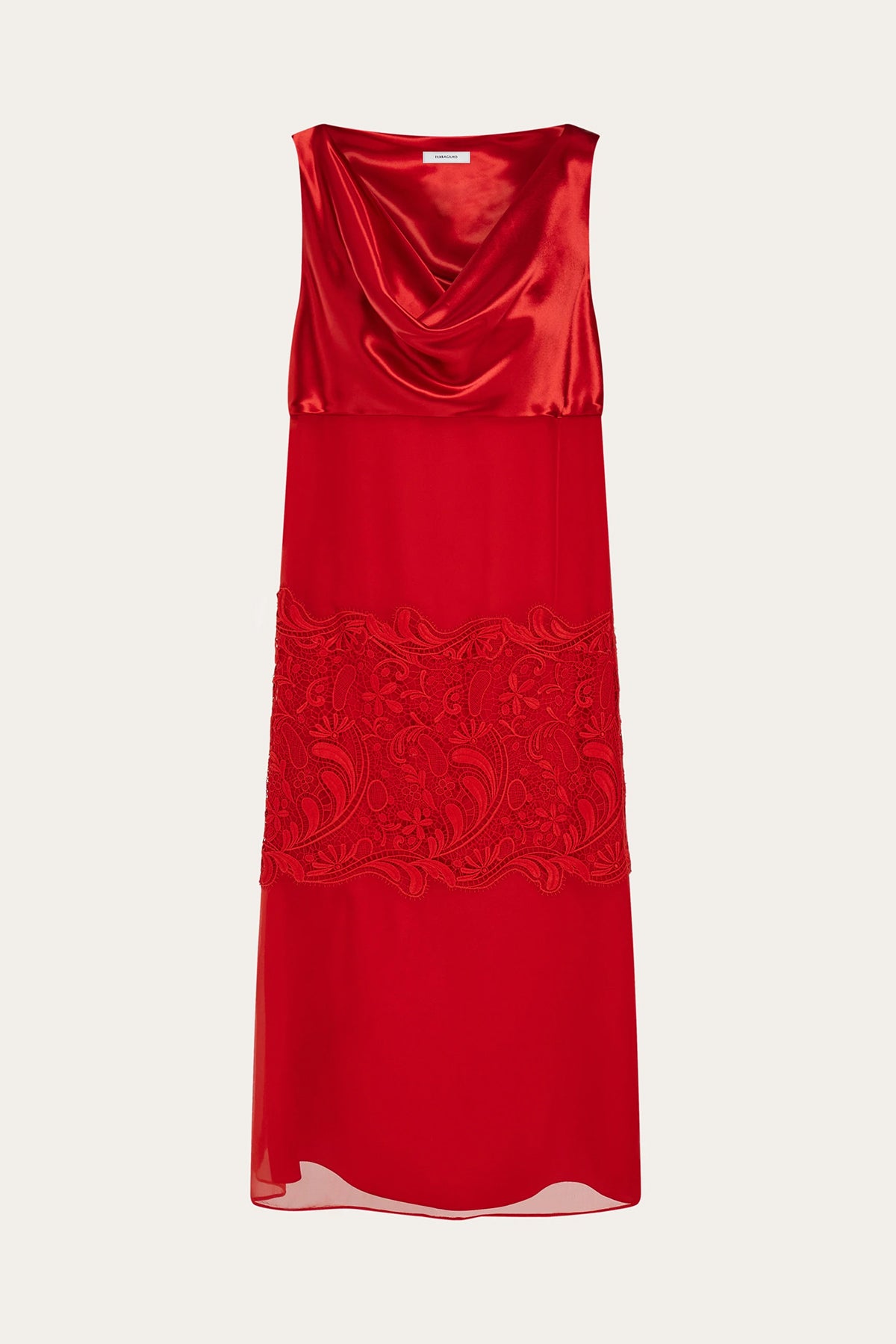 FERRAGAMO | SILK CHIFFON DRESS