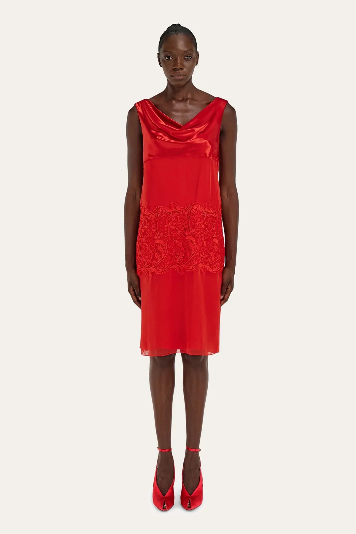 FERRAGAMO | SILK CHIFFON DRESS