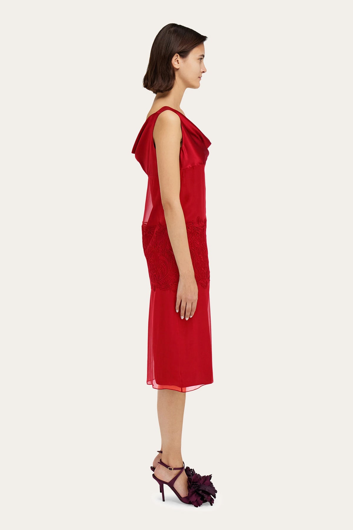 FERRAGAMO | SILK CHIFFON DRESS