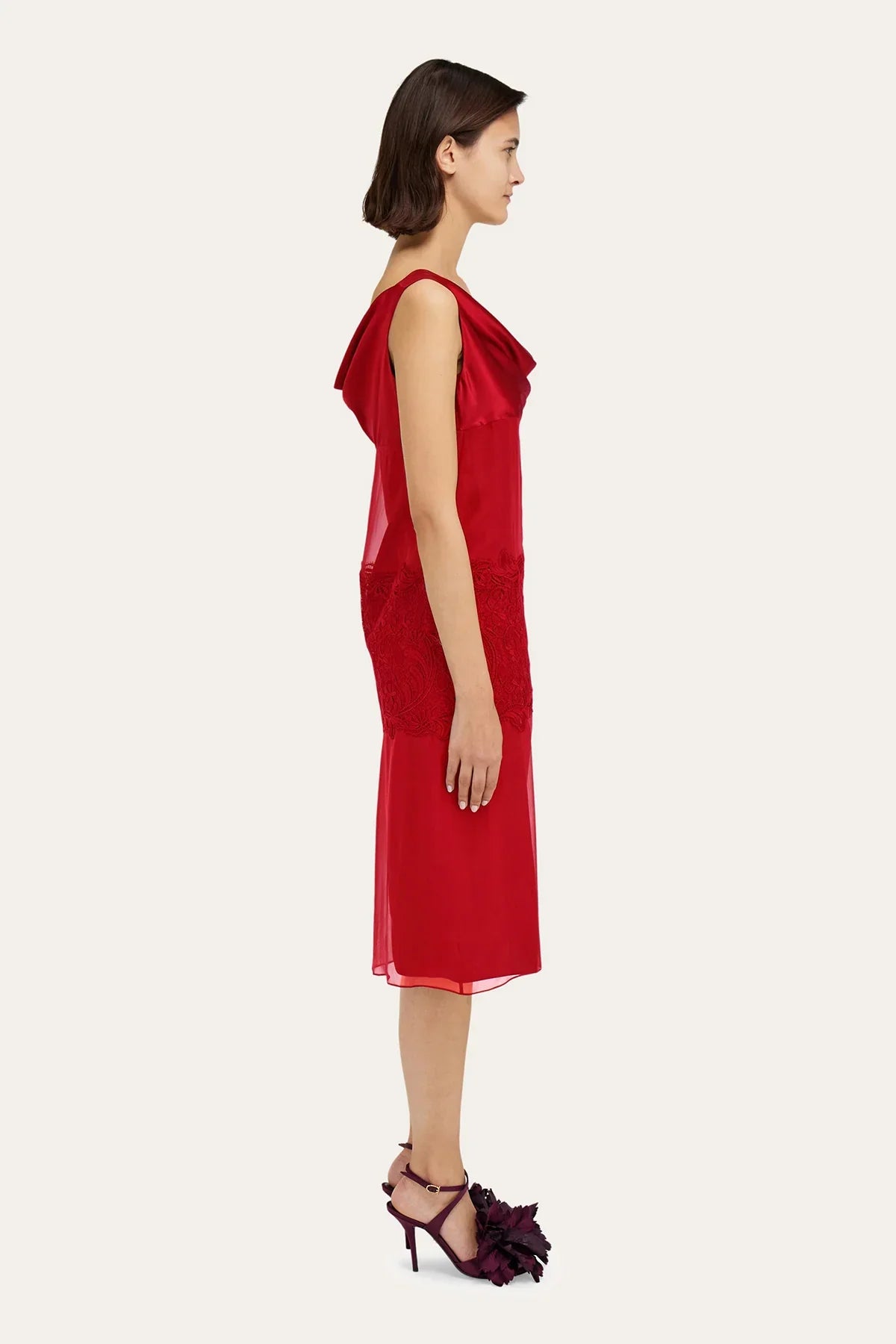 FERRAGAMO | SILK CHIFFON DRESS