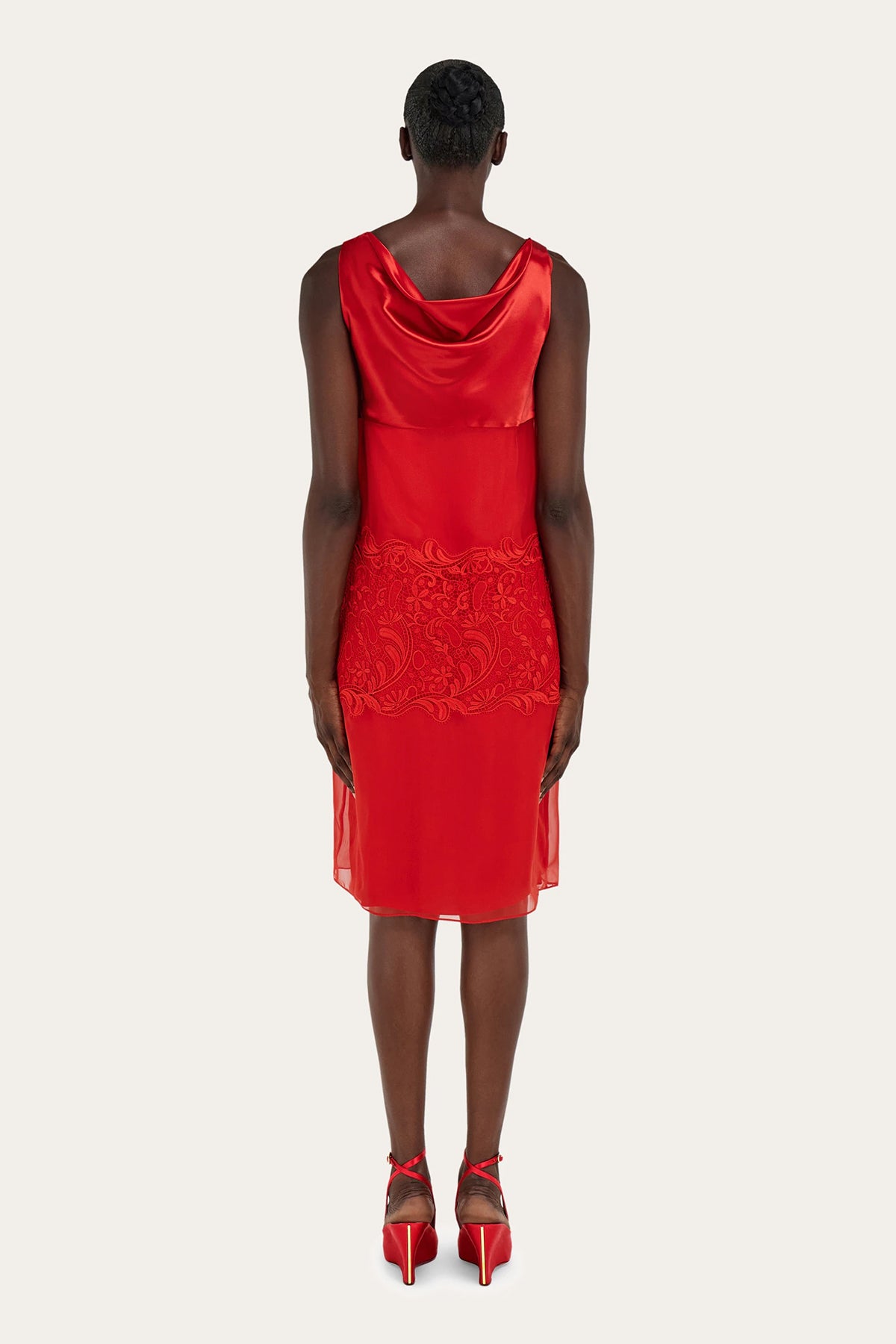 FERRAGAMO | SILK CHIFFON DRESS