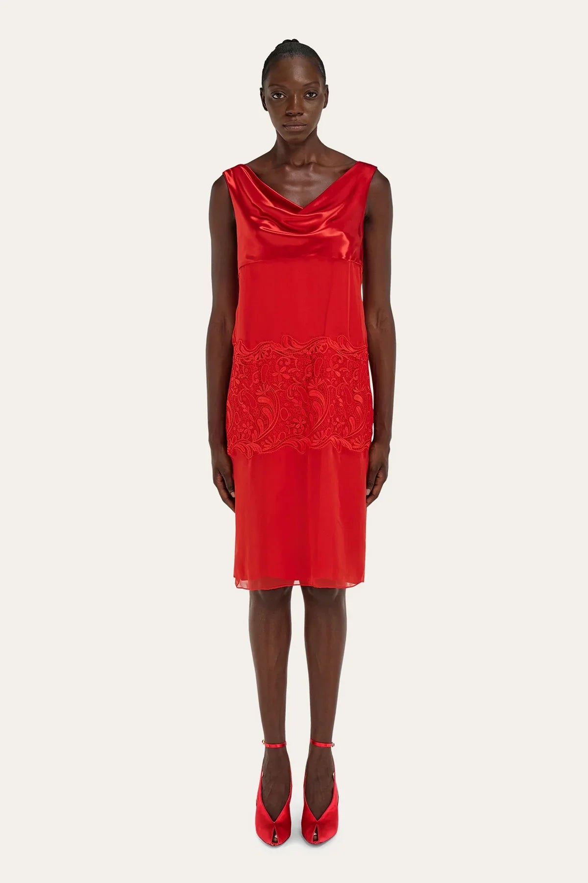 FERRAGAMO | SILK CHIFFON DRESS