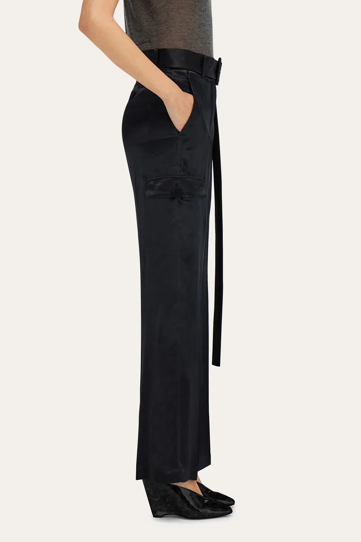 FERRAGAMO | SATIN TROUSER