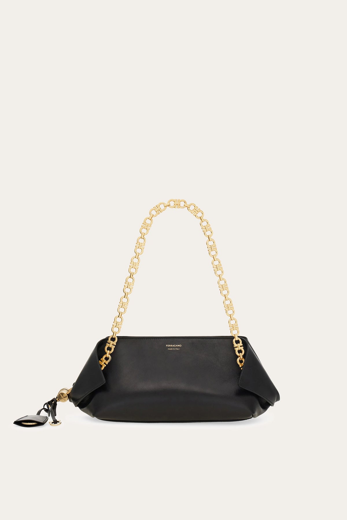 FERRAGAMO | SMALL FOLDED SHOULDER BAG WITH CHAIN