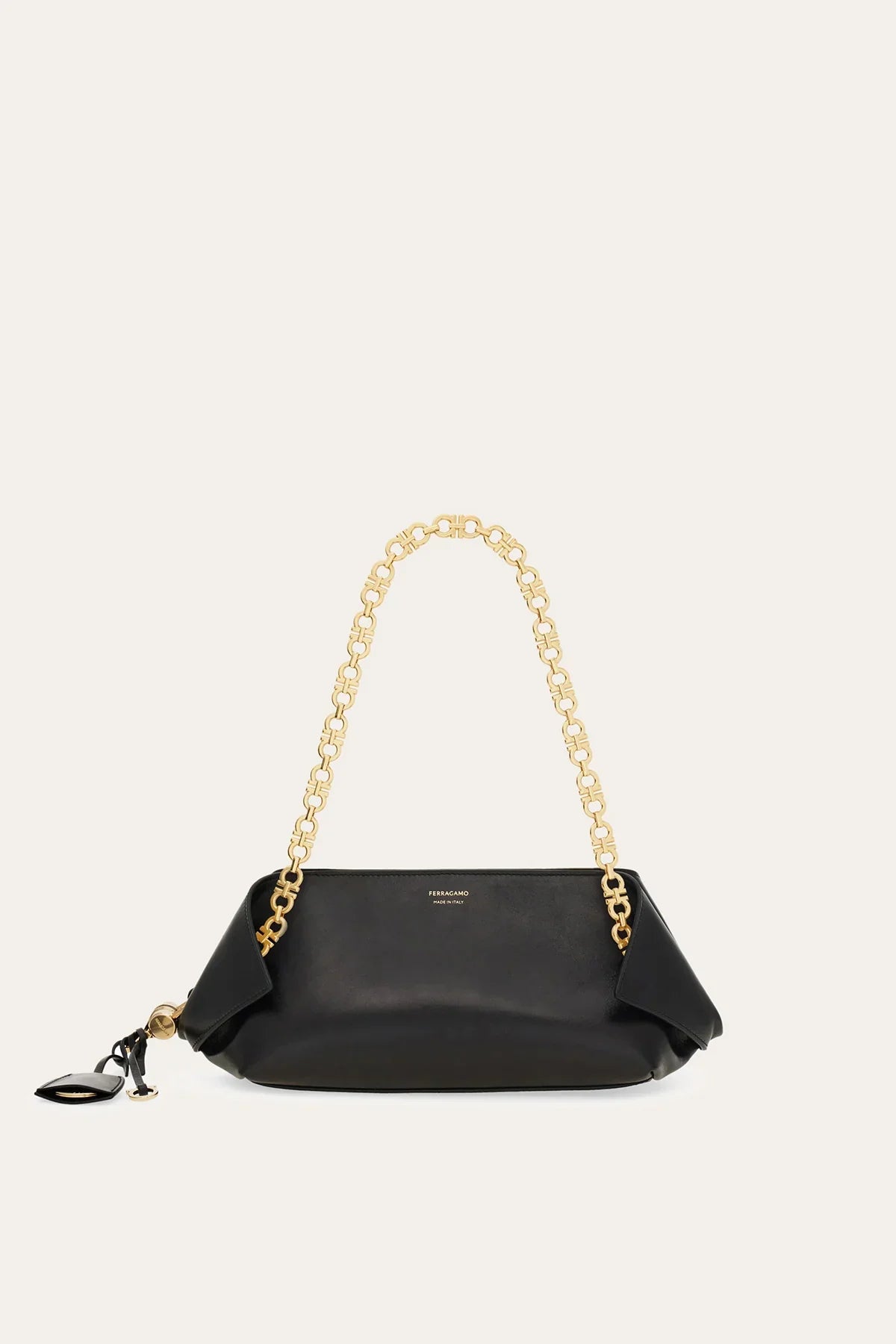 FERRAGAMO | SMALL FOLDED SHOULDER BAG WITH CHAIN