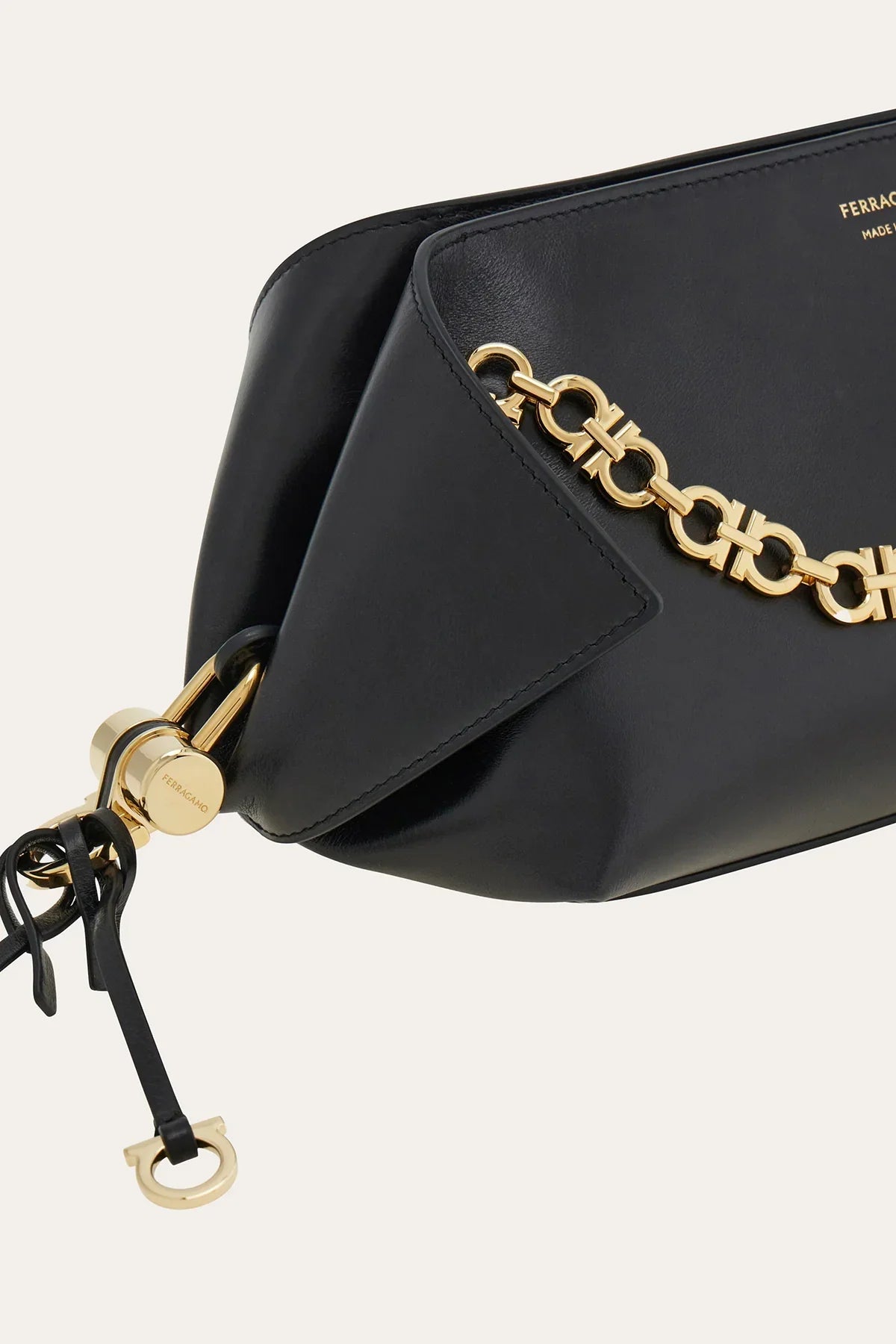 FERRAGAMO | SMALL FOLDED SHOULDER BAG WITH CHAIN