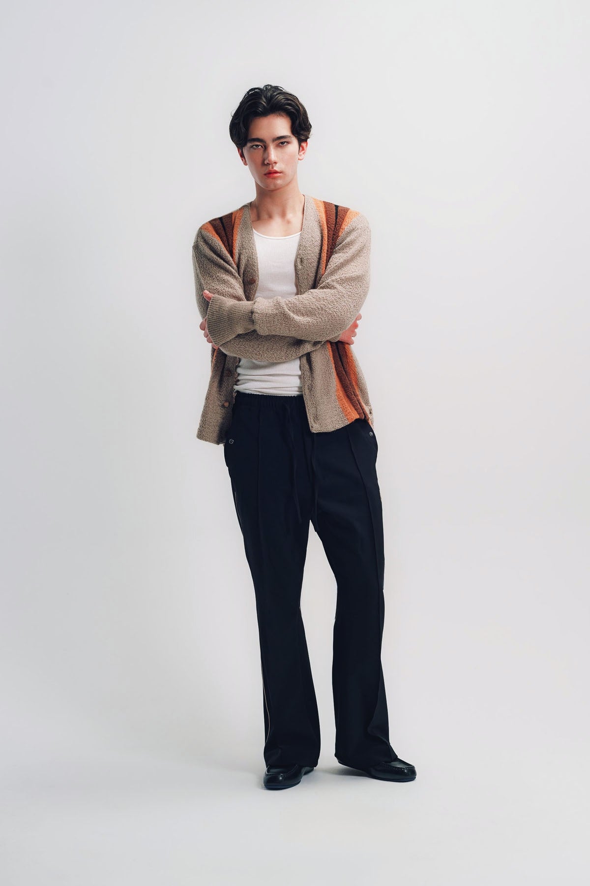 Needles | Taupe Crepe Weave Cardigan