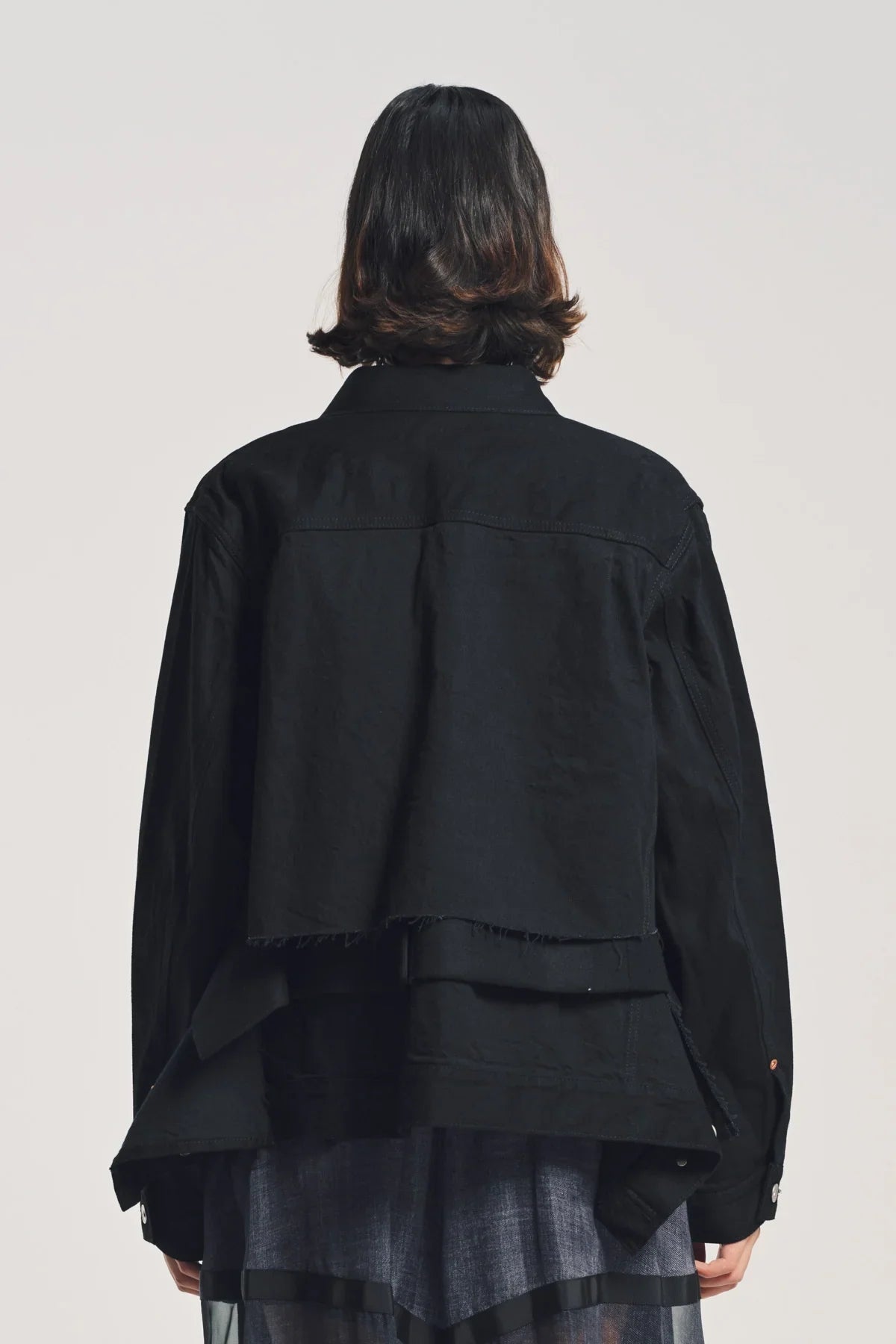 SACAI | DENIM WOOL MELTON JACKET