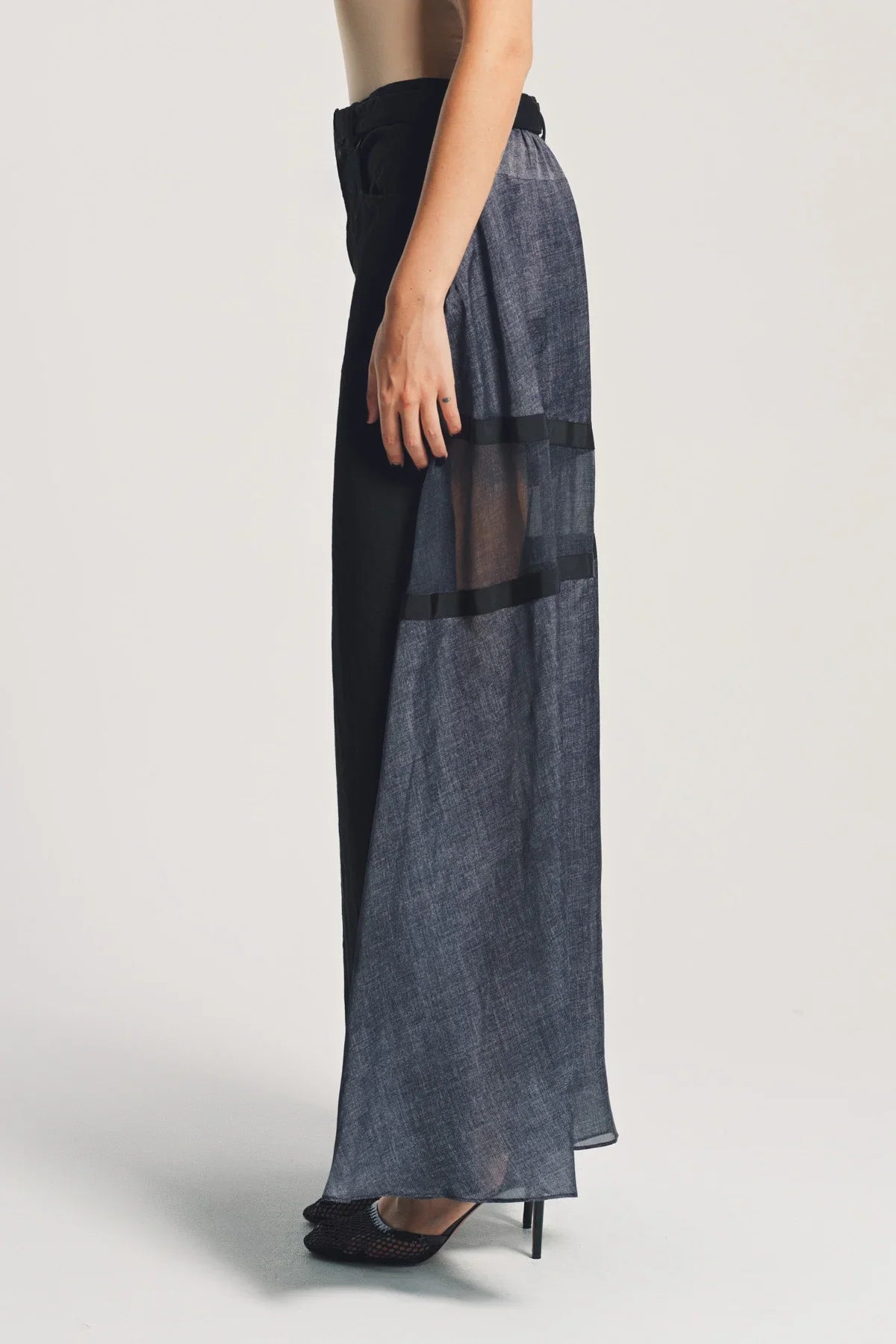 SACAI | PANELED DENIM JEANS