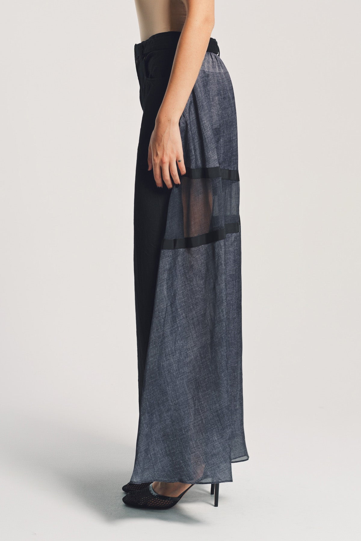 SACAI | PANELED DENIM JEANS