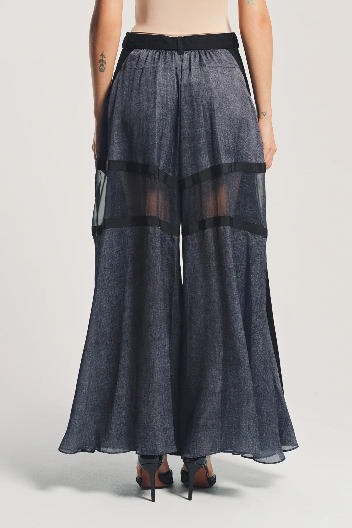 SACAI | PANELED DENIM JEANS