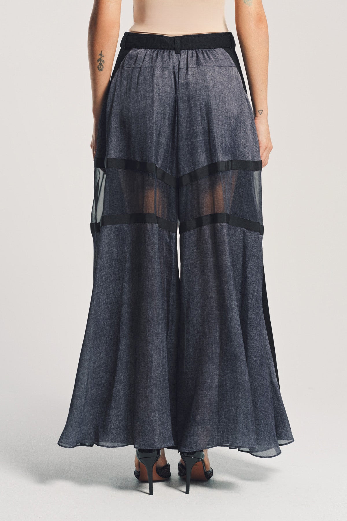 SACAI | PANELED DENIM JEANS