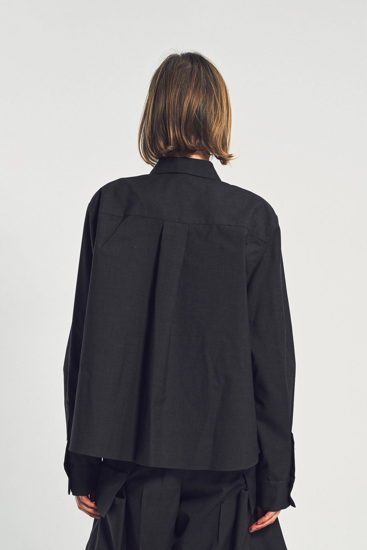 SACAI | SEQUIN LONG SLEEVE SHIRT