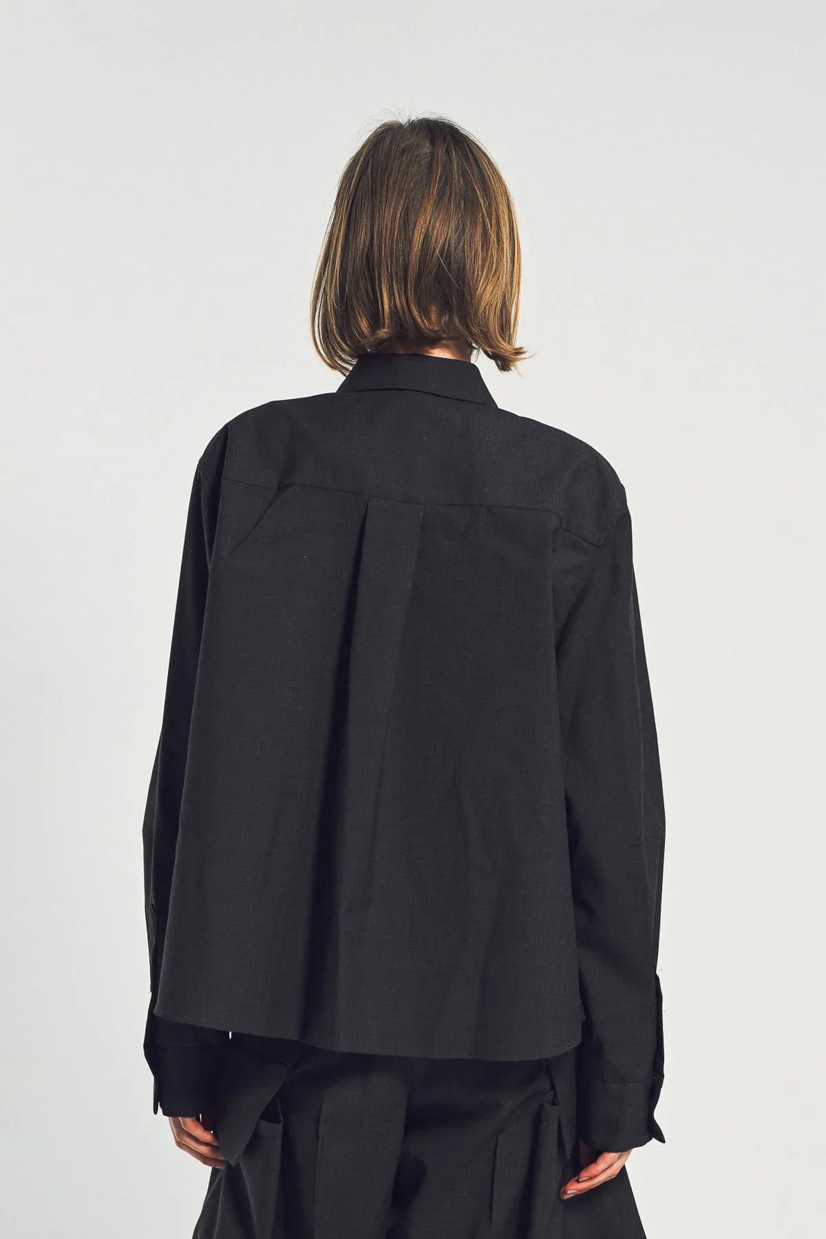SACAI | SEQUIN LONG SLEEVE SHIRT