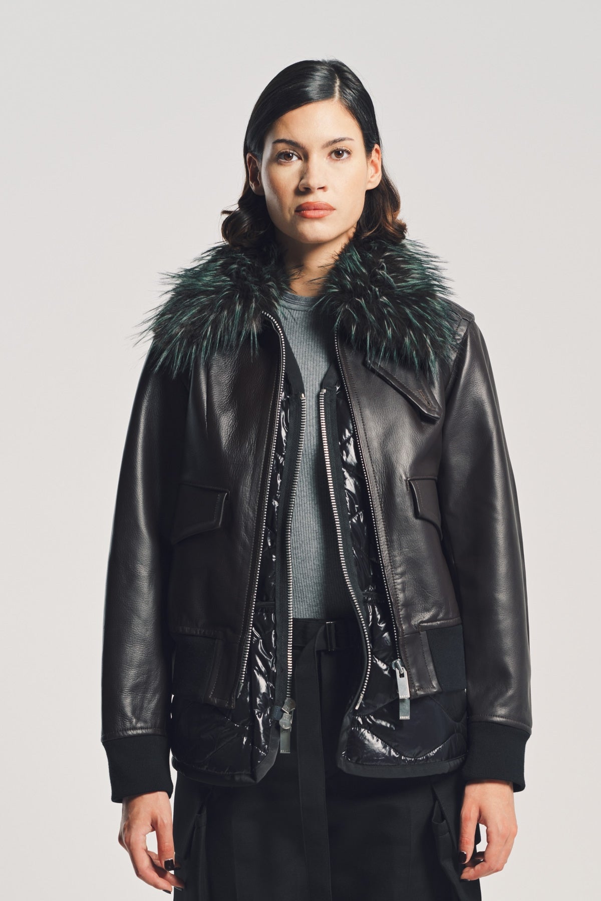 SACAI | LEATHER BLOUSON