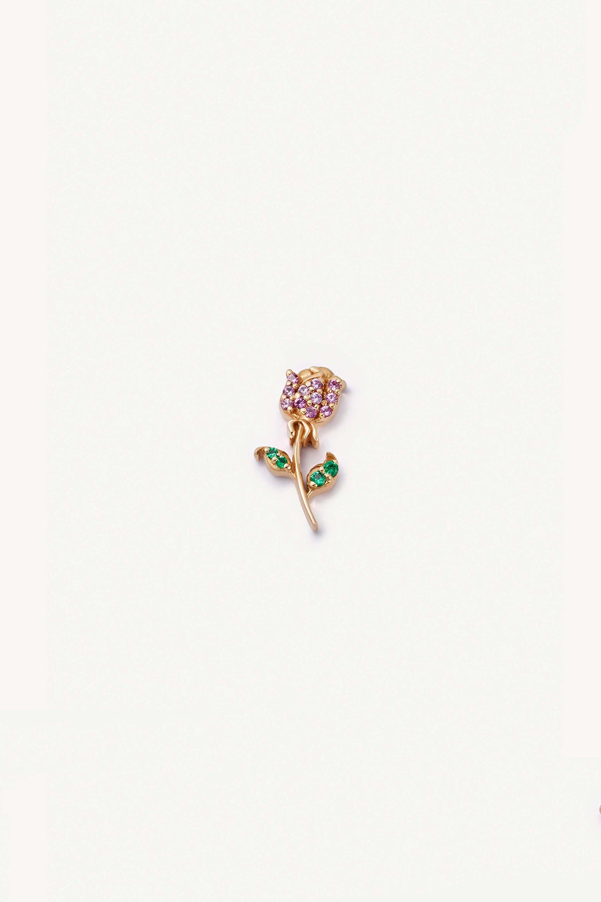 LOQUET LONDON | PINK SAPPHIRE ROSE CHARM